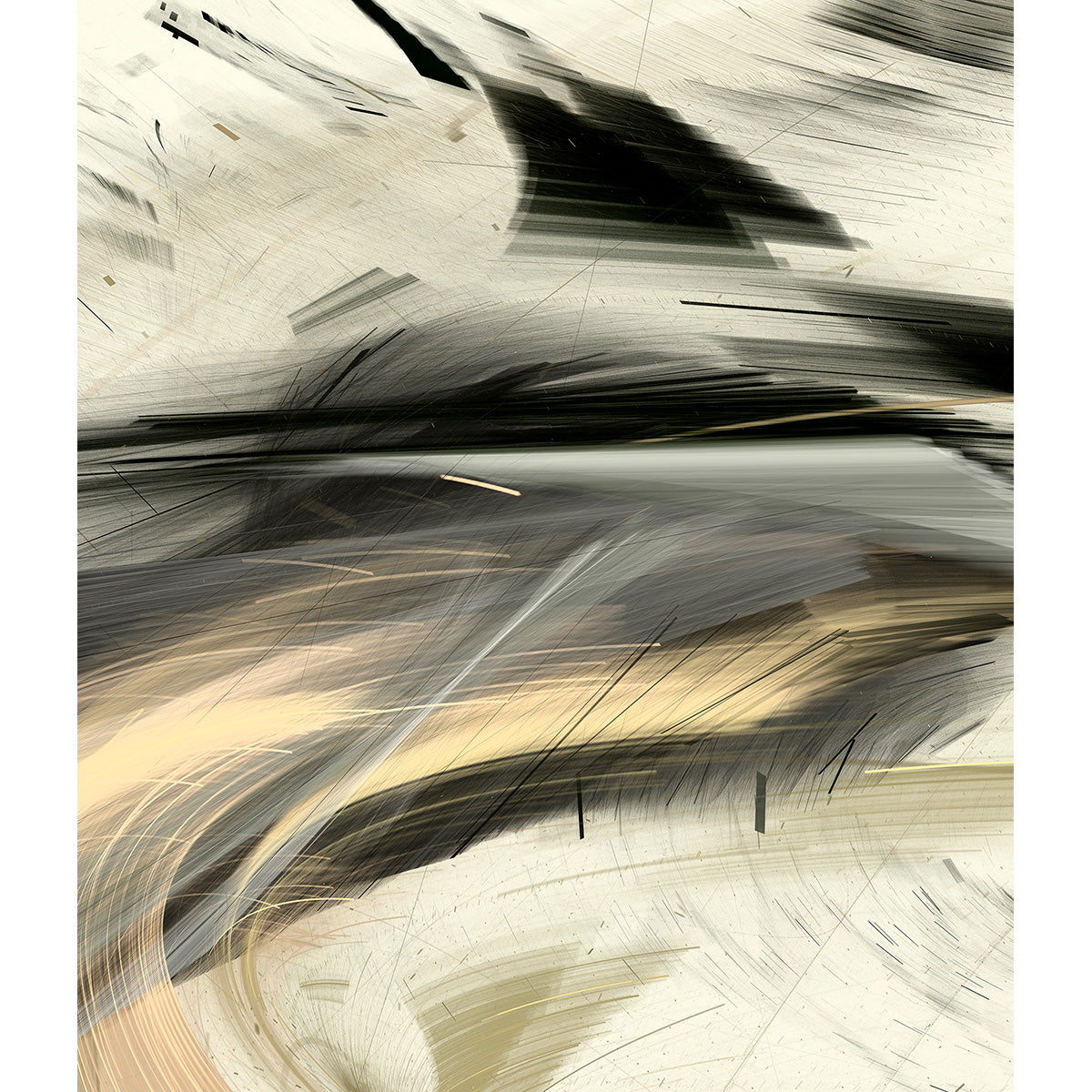 Abstract Graphic Art Print - Shapes 17915 - Modern Wall Decor for Living Room, Bedroom & Office - Perfect for Home & Office Decoration