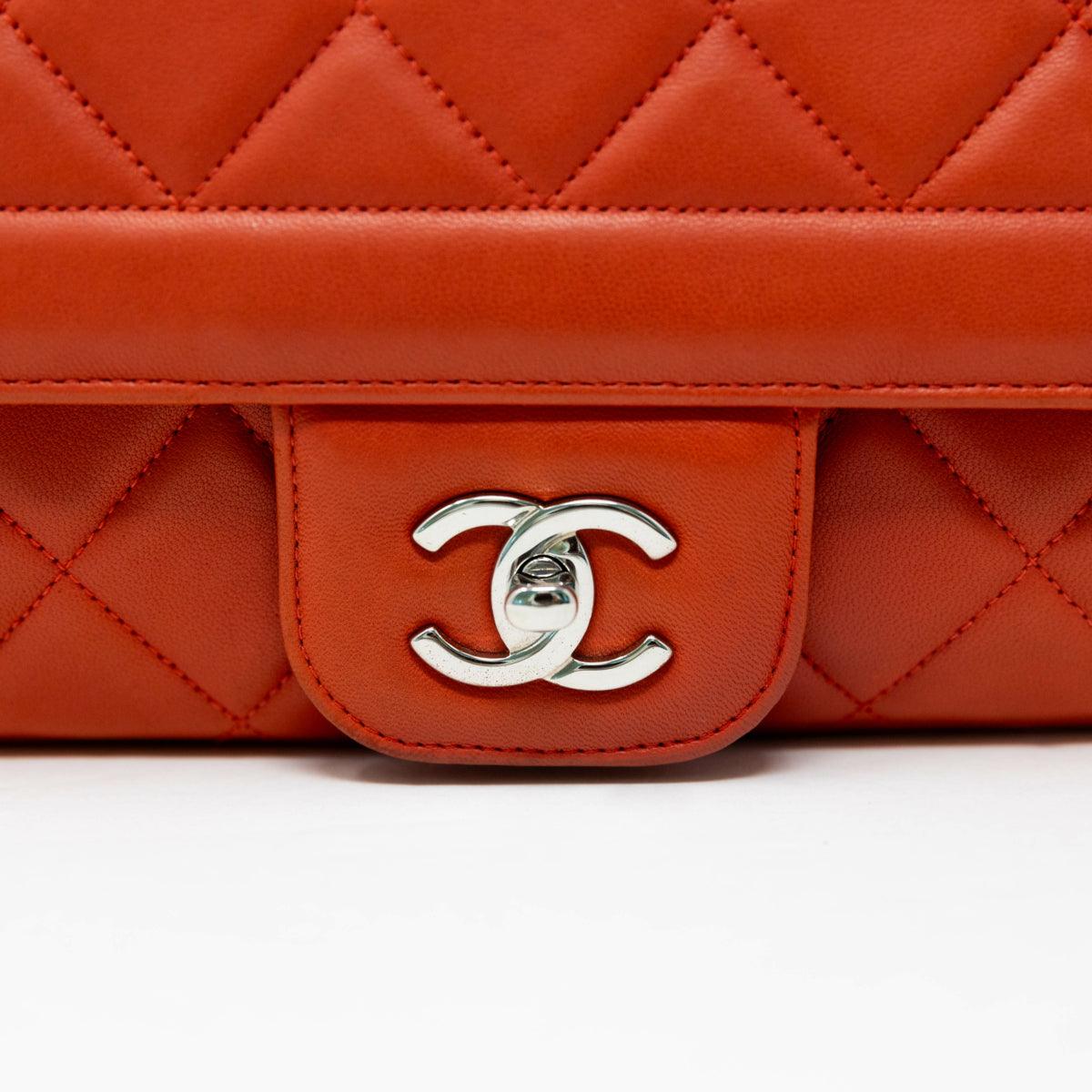 Chanel Red Large Coco Rider Flap Bag - Genuine Leather Designer Handbag for Women | Perfect for Parties, Date Nights & Luxury Fashion Accessories