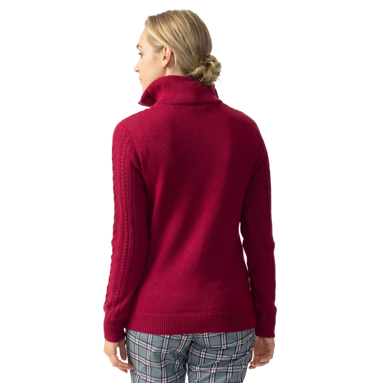 Women's 1/4 Zip Golf Sweater - Breathable & Stretchy Activewear for Golf, Tennis & Outdoor Sports | Perfect for Cool Weather & Layering