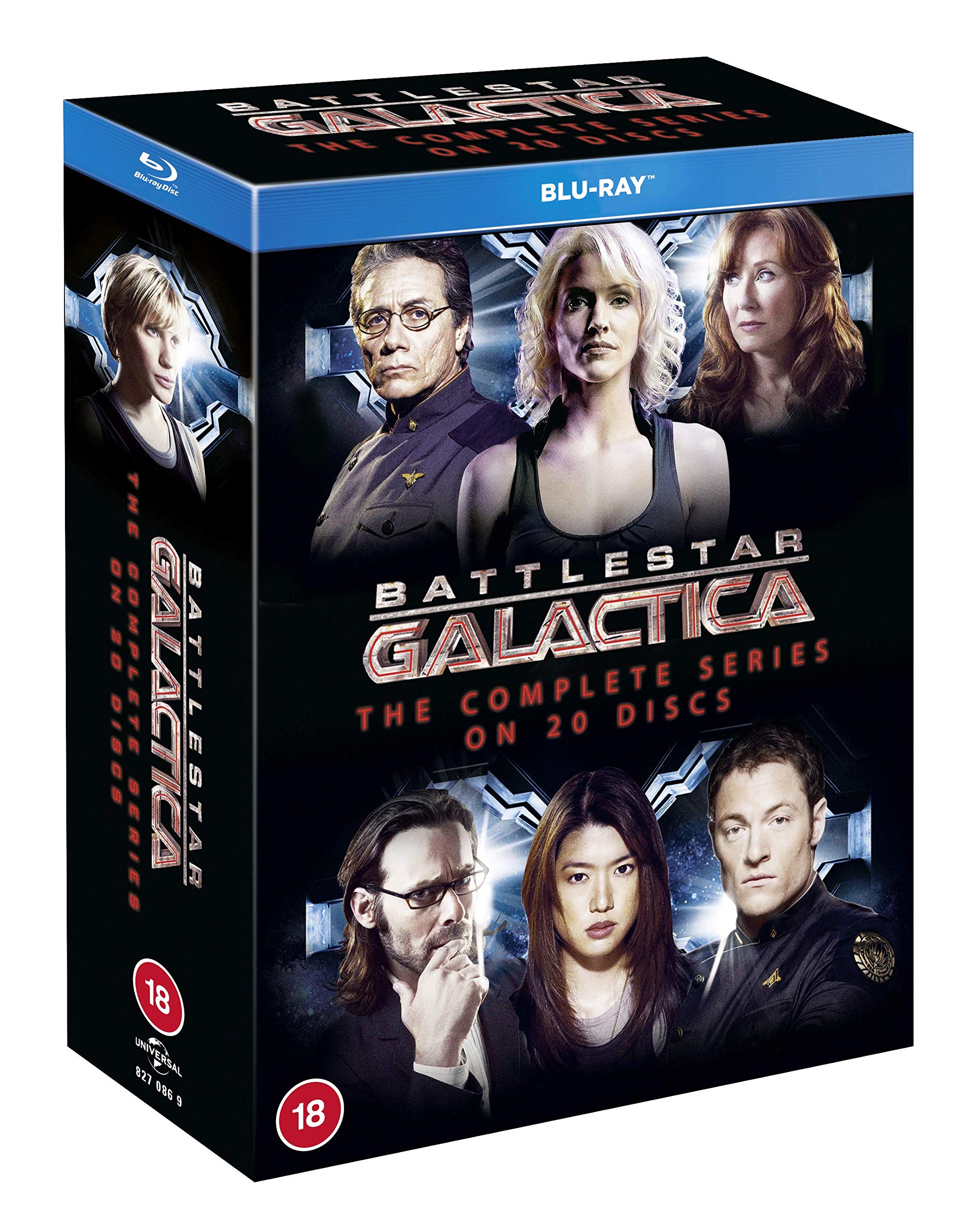 Battlestar Galactica: The Complete Series Blu-ray Box Set (Region-Free) | Sci-Fi TV Show Collection for Home Entertainment & Gift Giving