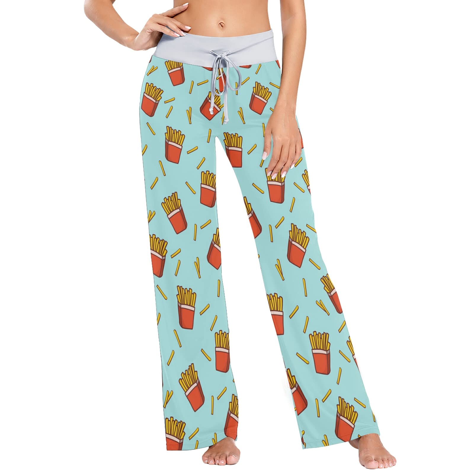 Women's Soft Cotton Pajama Pants - Loose Lounge Sleepwear with Drawstring Waist & Wide Leg Design for Ultimate Comfort - Perfect for Sleeping, Lounging & Relaxing at Home