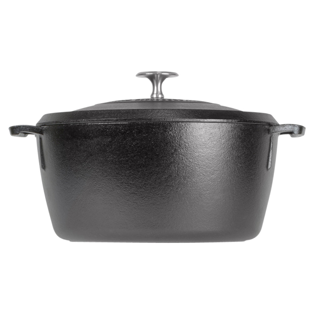 Premium 5.2L Cast Iron Dutch Oven with Enamel Coating - Blacklock Series for Braising, Baking & Slow Cooking - Perfect for Soups, Stews & Bread Making