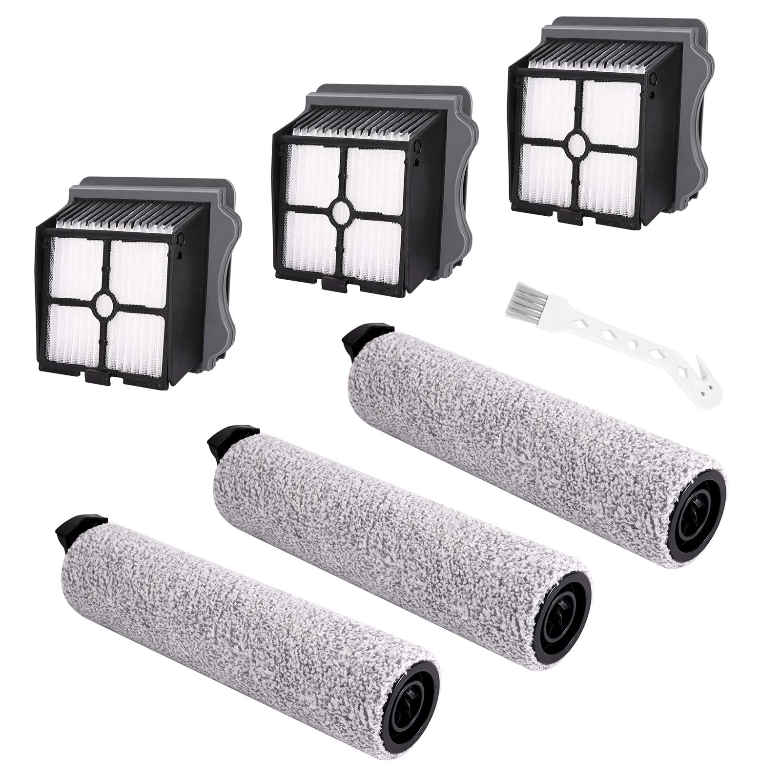 iFloor 3 Vacuum Brush Roller & HEPA Filter Set (3-Pack) - for Wet/Dry Cleaning
