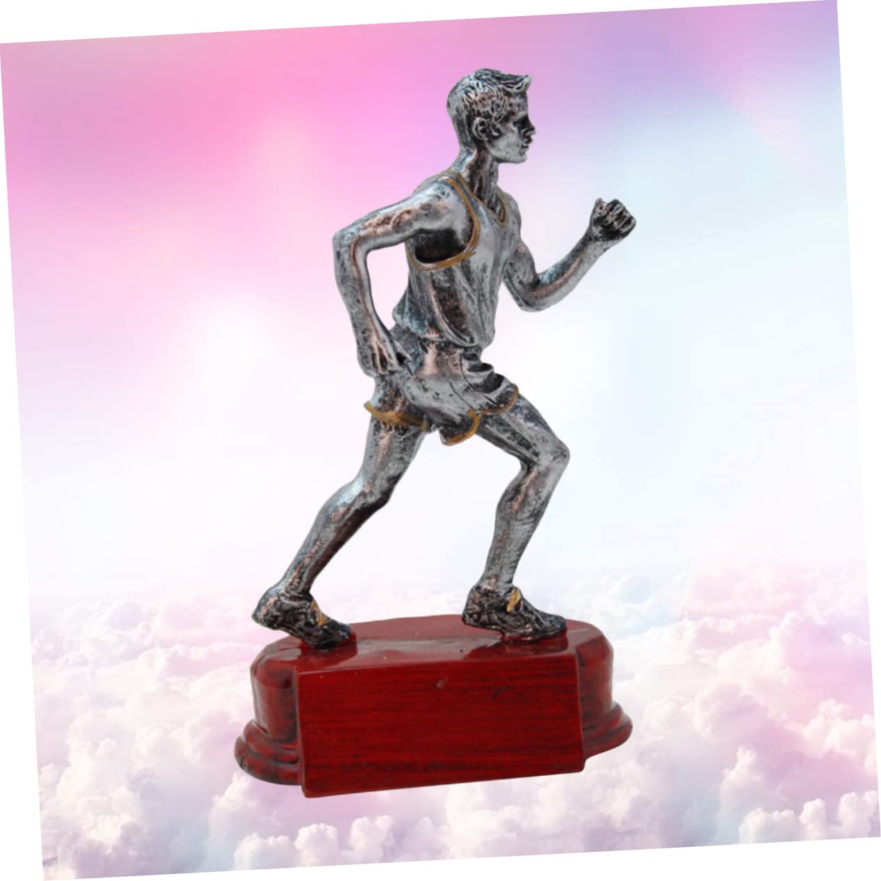 Mipcase 3 Pcs Running Theme Figurines - Mini Marathon Trophy Decorations for Office Desk, Craft Projects, and Sports Awards - Perfect for Running Enthusiasts, Race Events, and Home Decor