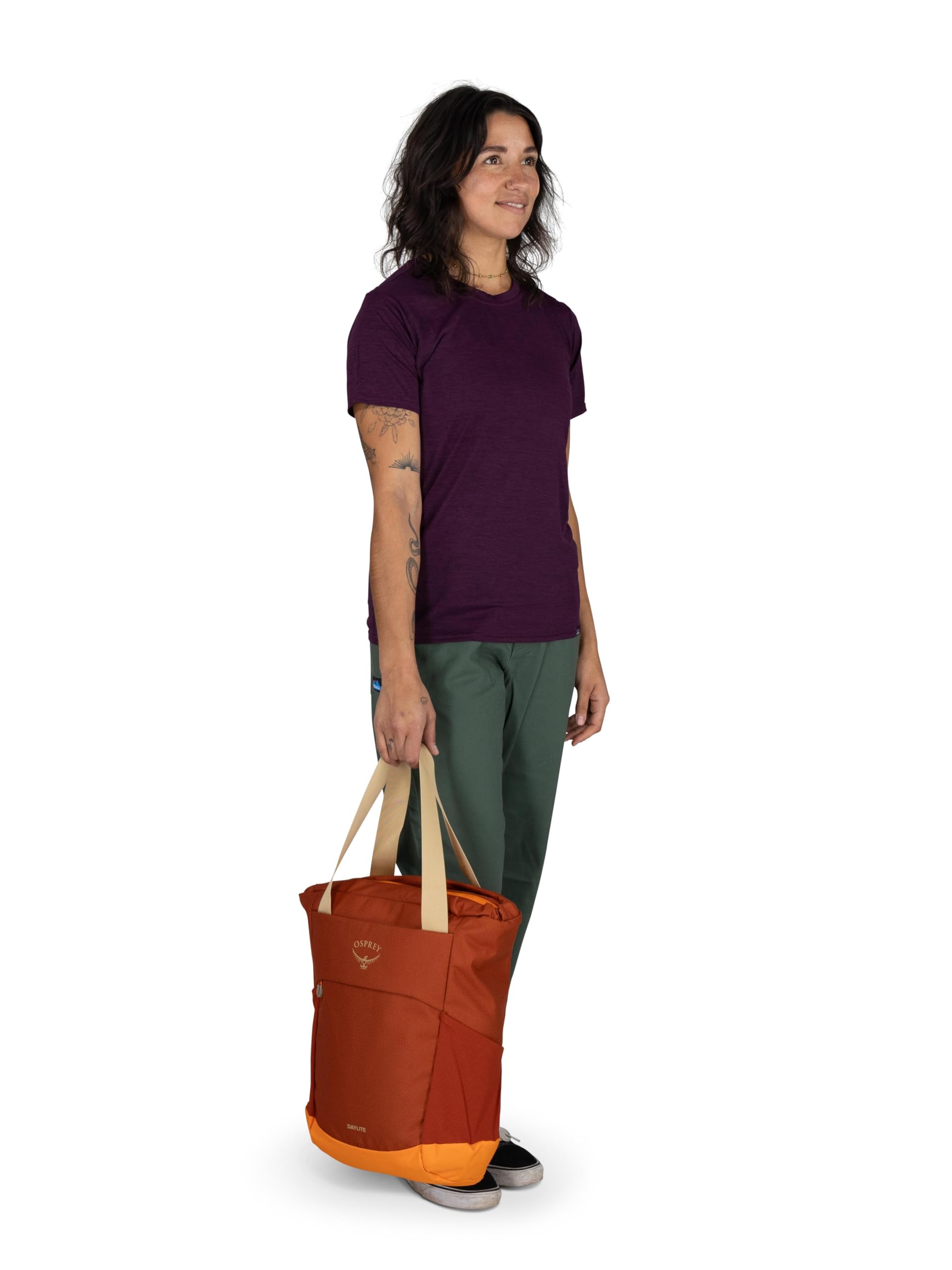 Osprey Daylite Tote Pack - Lightweight Water-Resistant Hiking Backpack for Women & Men, Perfect for Travel, Commuting & Outdoor Adventures (Tan Concrete)