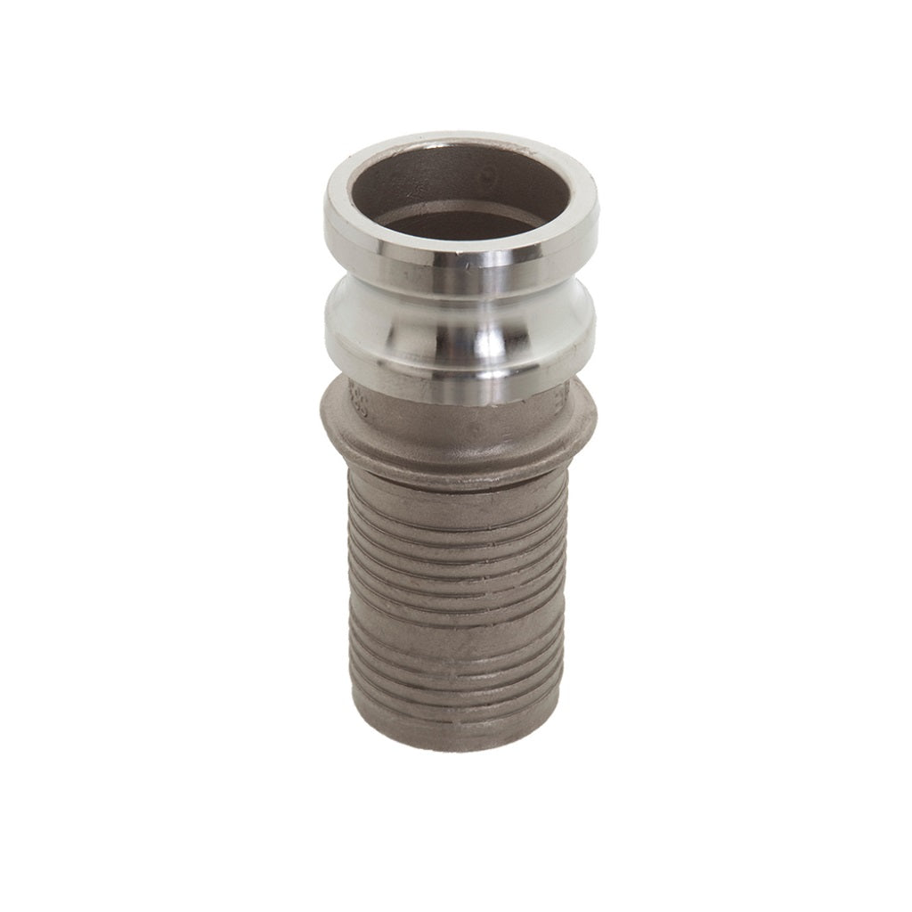 Stainless Steel Cam Lock Male x Hose Barb Type E Fitting - Perfect for Hydraulic Systems, Industrial Hoses, and Water Transfer Applications