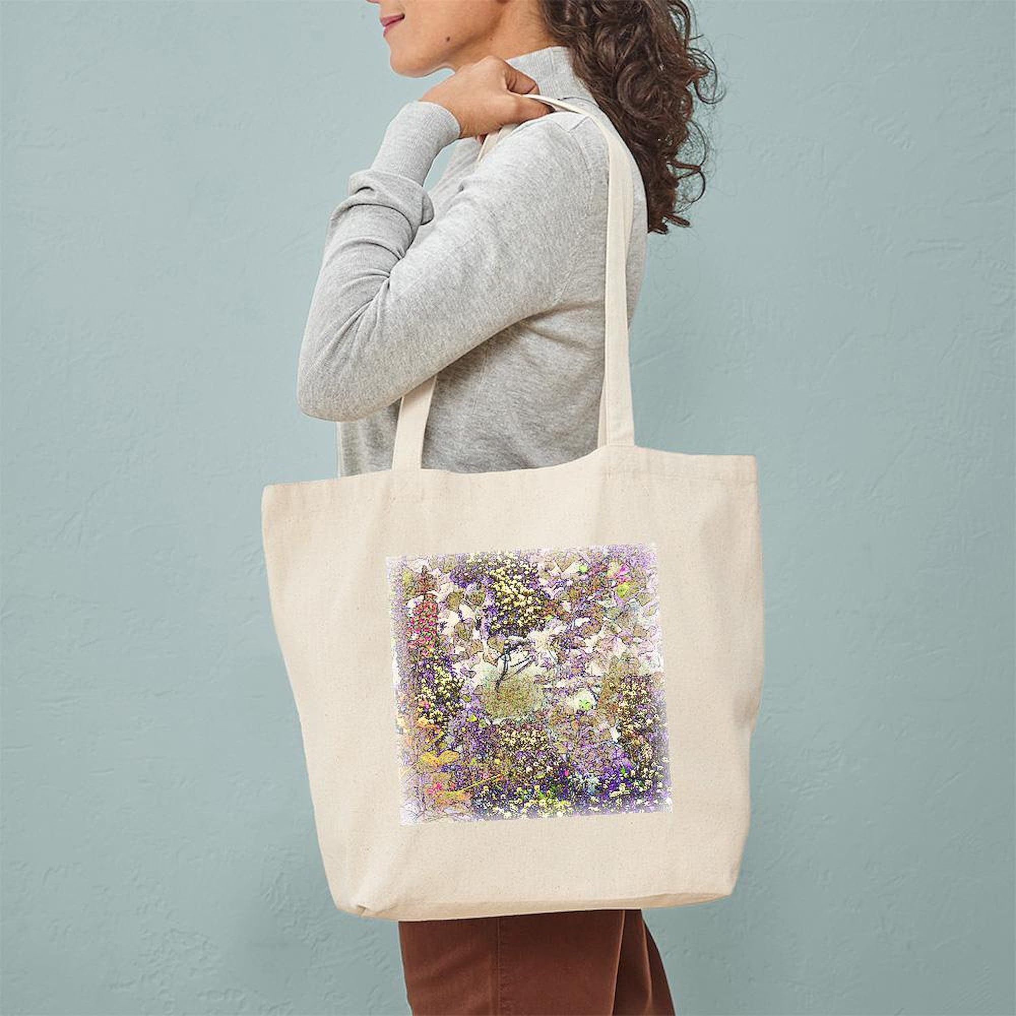 Nature's Floral Arrangement Tote Bag - Eco-Friendly Reusable Canvas Shopping Bag for Groceries, Beach & Farmers Market | CafePress