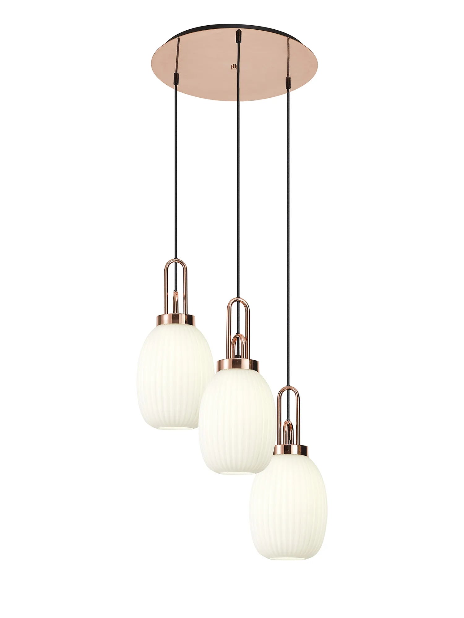 Stylish Cadiz 3-Light Cluster Pendant - Modern Ceiling Lighting Fixture for Dining Room, Kitchen Island & Living Room Decor