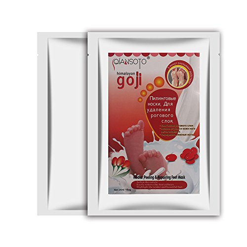 Exfoliating Foot Peel Mask - 1 Pair Soft Dead Skin Remover for Smooth Baby Feet | 34ml Foot Care Soak for Hard Skin & Calluses | Colorful One Size | Perfect for Pedicures, At-Home Spa & Relaxation