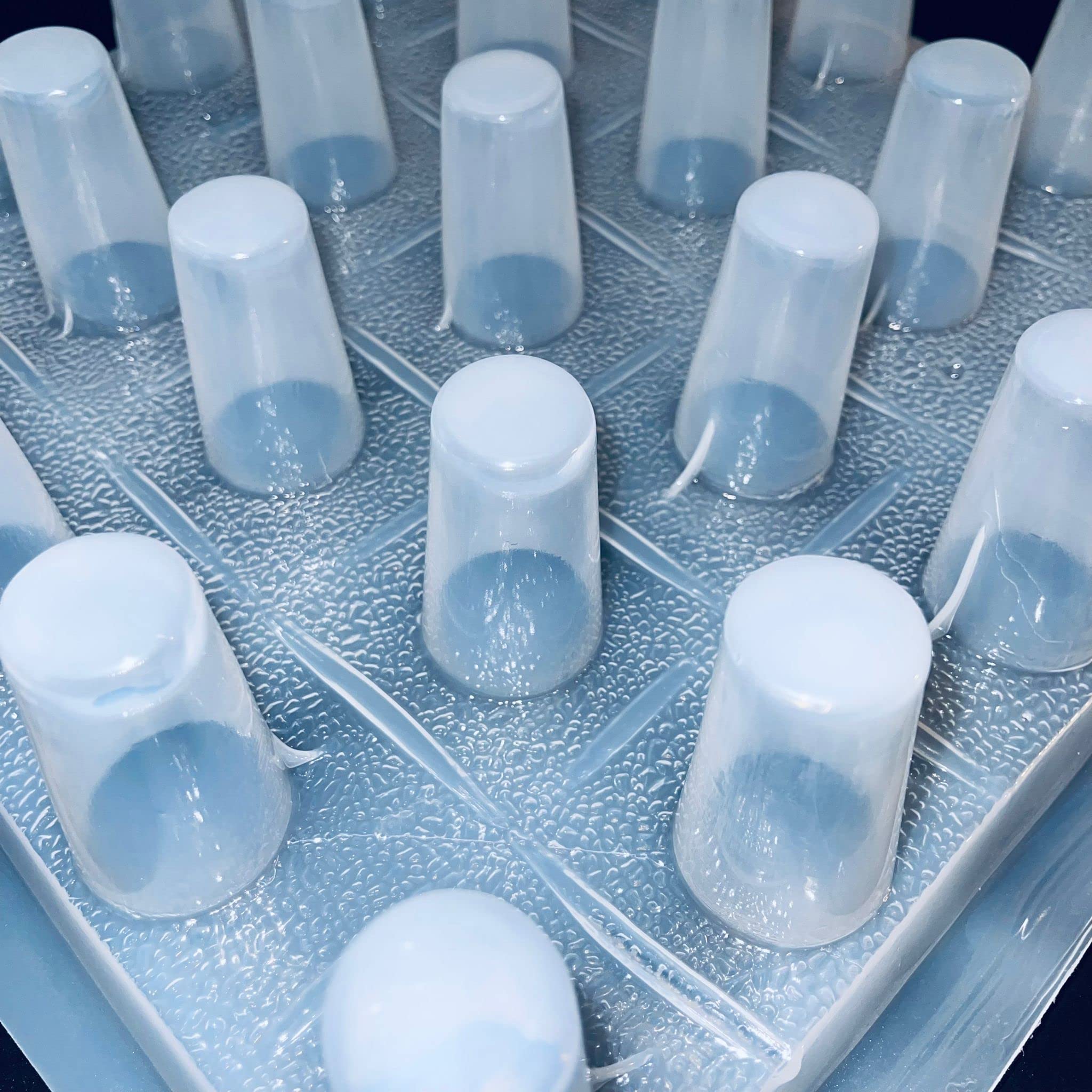 25-Piece Clear Plastic Popsicle & Jello Molds Set - Reusable Ice Pop Maker for Homemade Frozen Treats - Perfect for Summer Snacks, Kids Parties, and DIY Desserts