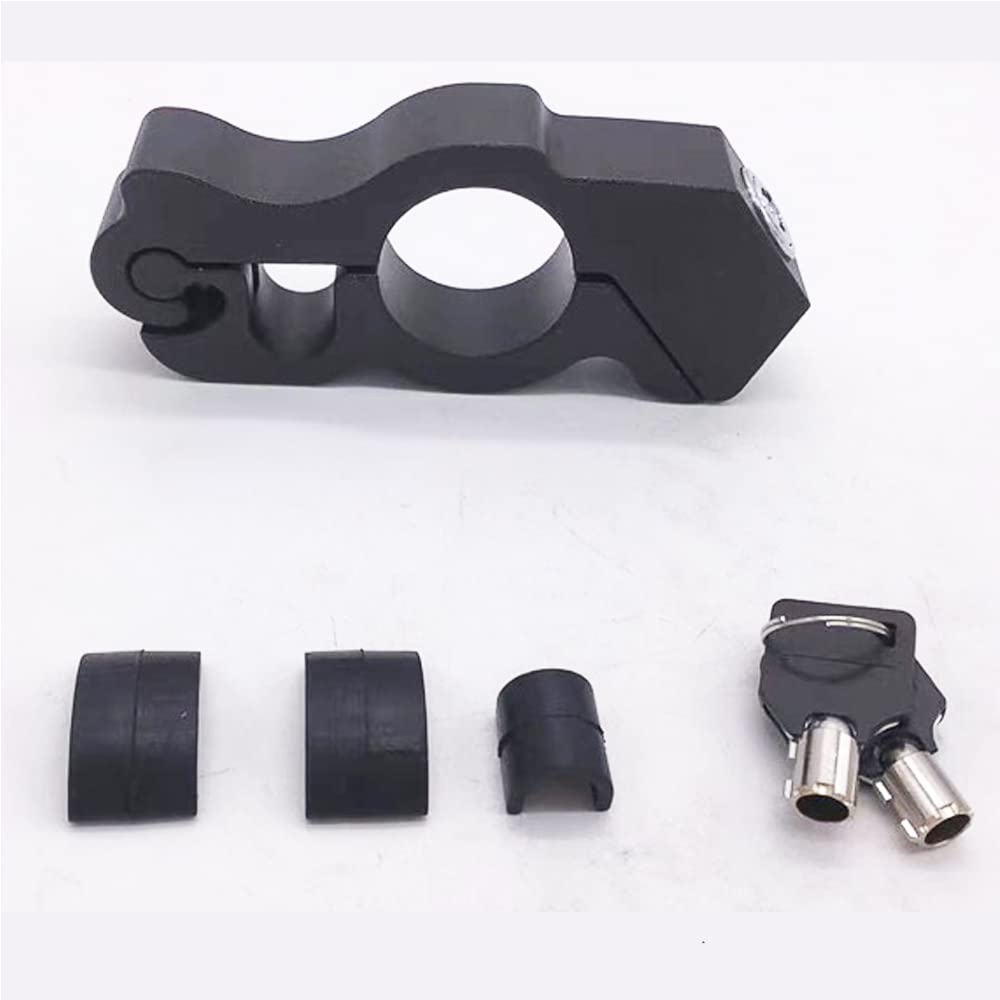 Heavy Duty Motorcycle Anti-Theft Lock - Black Brake Throttle Grip Security Lock for Bikes & Mopeds | Deter Theft for Parking, Storage & Outdoor Use