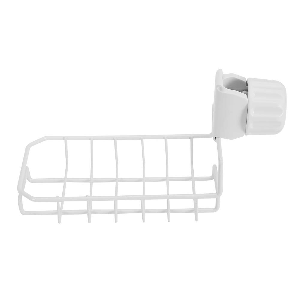 Anti-Rust Sink Organizer with Sponge Holder - Kitchen & Bathroom Storage Rack