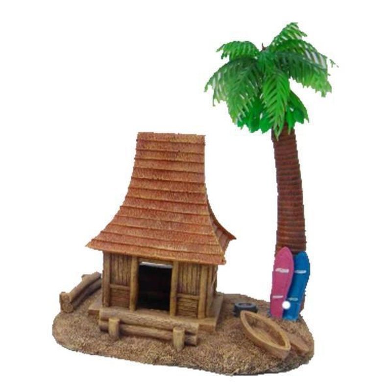 Natural Hermit Crab Habitat with Palm Tree - Perfect for Small Pets & Terrarium Decor | Ideal for Hermit Crab Tanks, Reptile Enclosures & Tropical Themed Aquariums