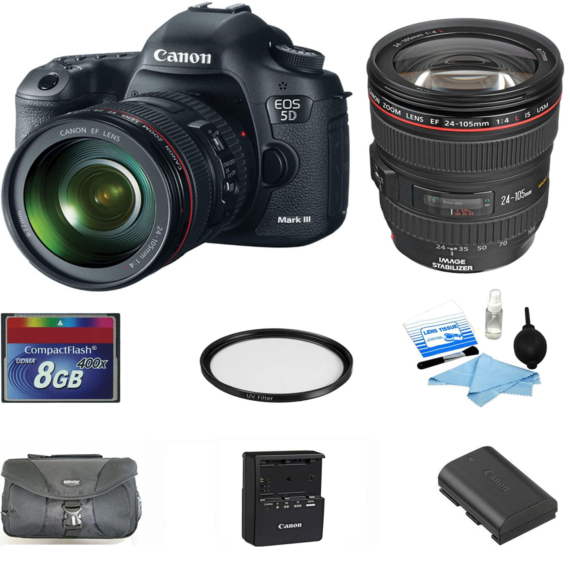 Canon EOS 5D Mark IV 30.4MP Full Frame DSLR Camera with 24-105mm f/4L Lens Kit - Professional Photography for Weddings, Portraits & Travel