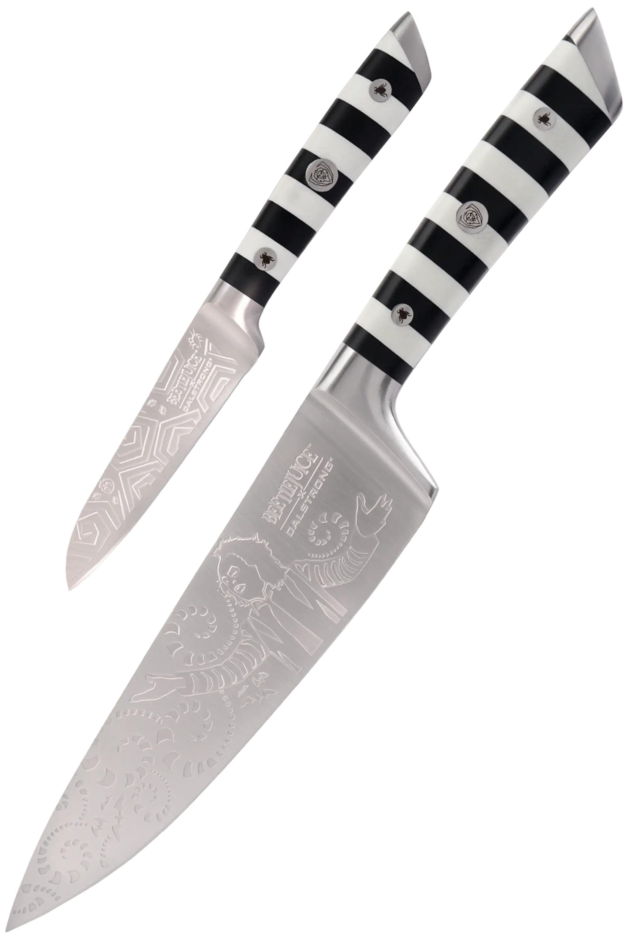 Premium 2-Piece Knife Set - Beetlejuice™ Themed Chef Knives by Dalstrong - Perfect for Halloween Cooking & Horror Movie Themed Kitchens