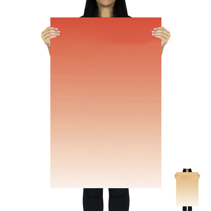 Flat Lay Instagram Backdrop Duo 'Yulara' Gradient (56cm x 87cm) - Perfect for Product Photography, Social Media Content & Aesthetic Backgrounds