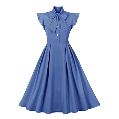 Ruffle Sleeves Blue