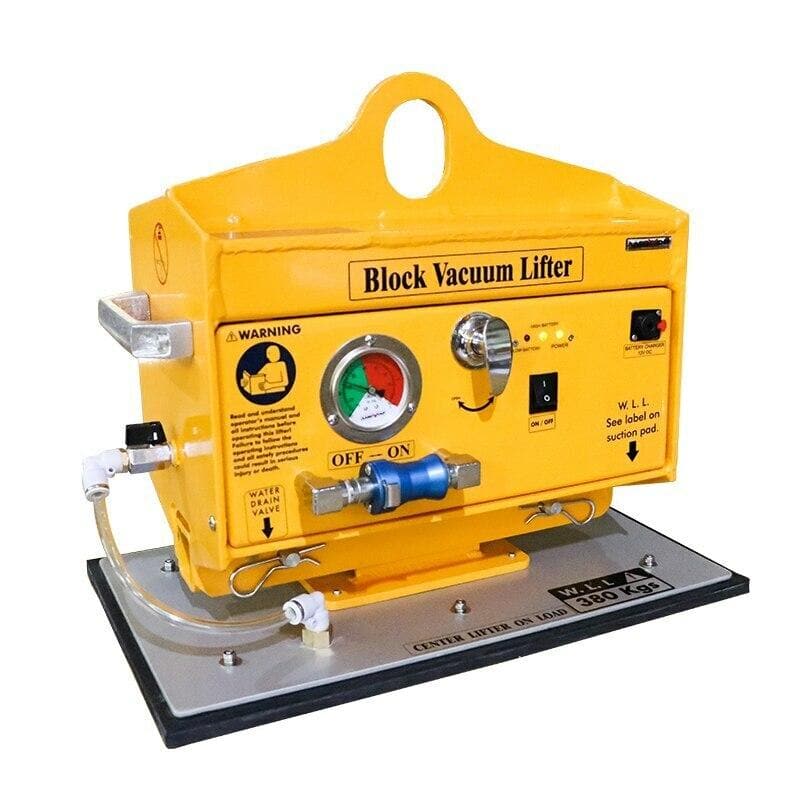 Aardwolf 380kg Vacuum Block Lifter - Heavy Duty Vacuum Lifter for Construction, Glass, and Stone Handling
