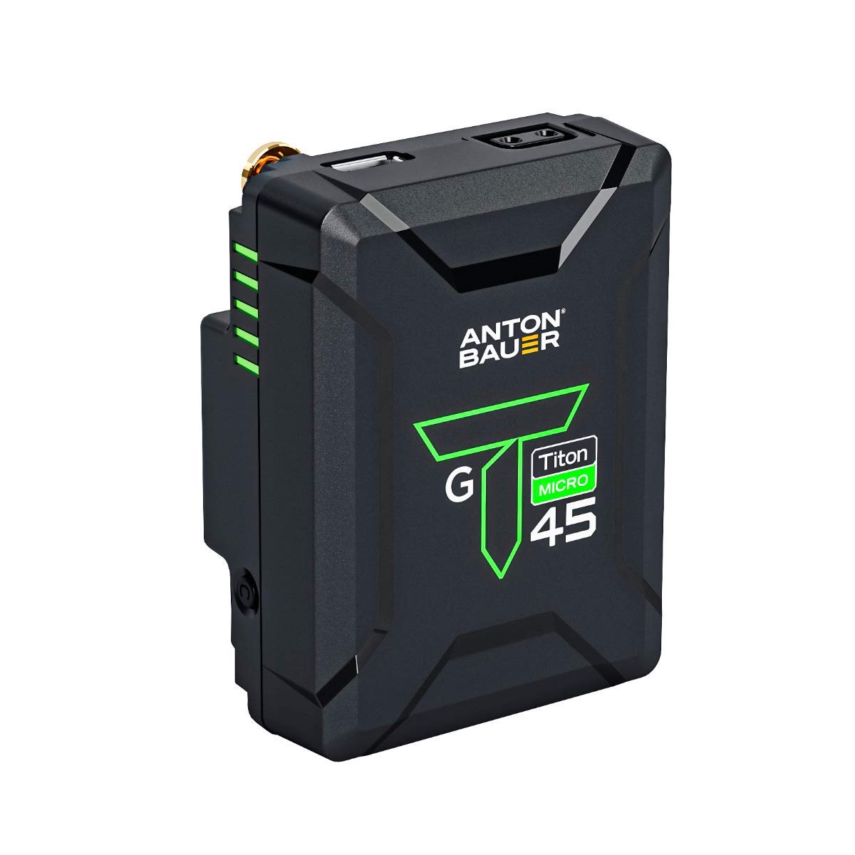 Anton Bauer Titon Micro 45 Gold Mount 45Wh 14.4V Lithium Battery Pack - Professional Camera Battery Replacement with Quick Release for DSLR, Camcorder & Broadcast Equipment - Perfect for Film Production, Live Events & Studio Photography