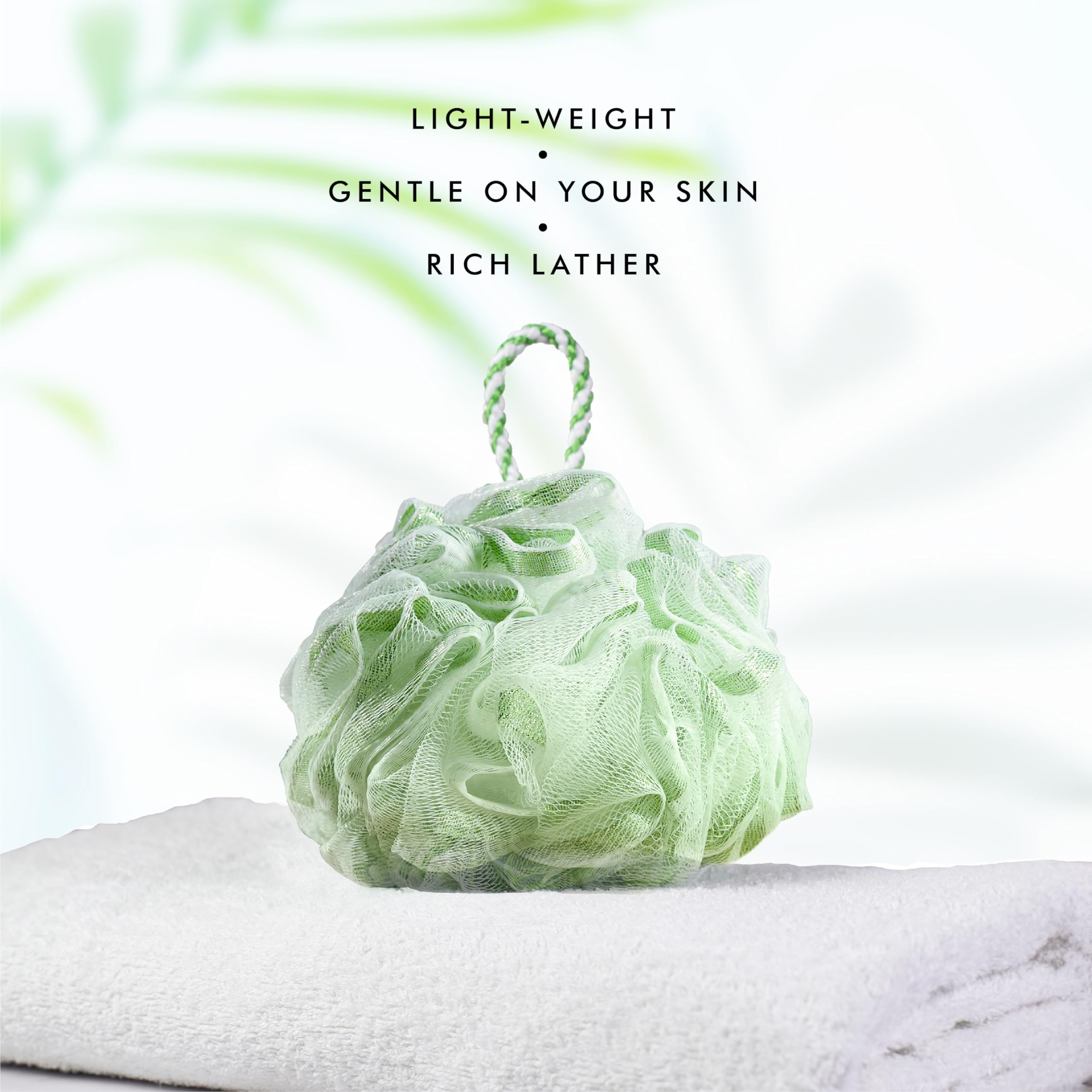 Exfoliating Loofah Sponge for Bath & Shower - Gentle Body Scrubber for Men & Women | Perfect for Daily Skincare, Spa & Exfoliation Routine