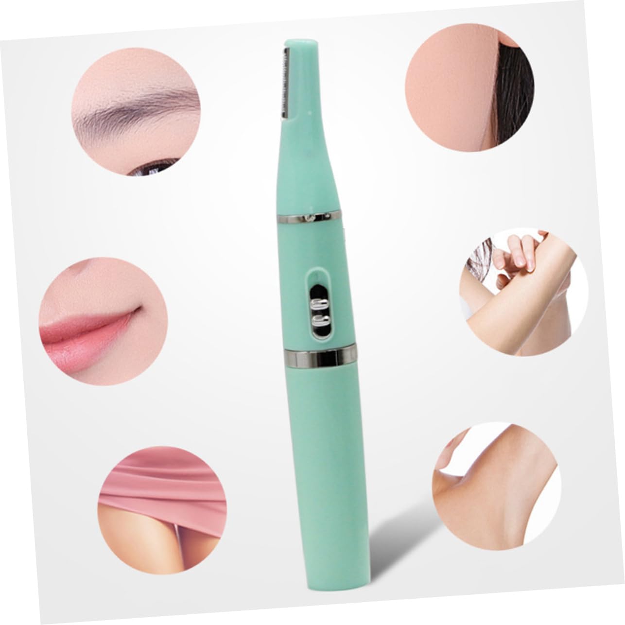 Minkissy Electric Eyebrow & Nose Hair Trimmer for Men - Portable Facial Hair Remover, Body Grooming Shaver with ABS Material - Perfect for Travel, Home & Office Use