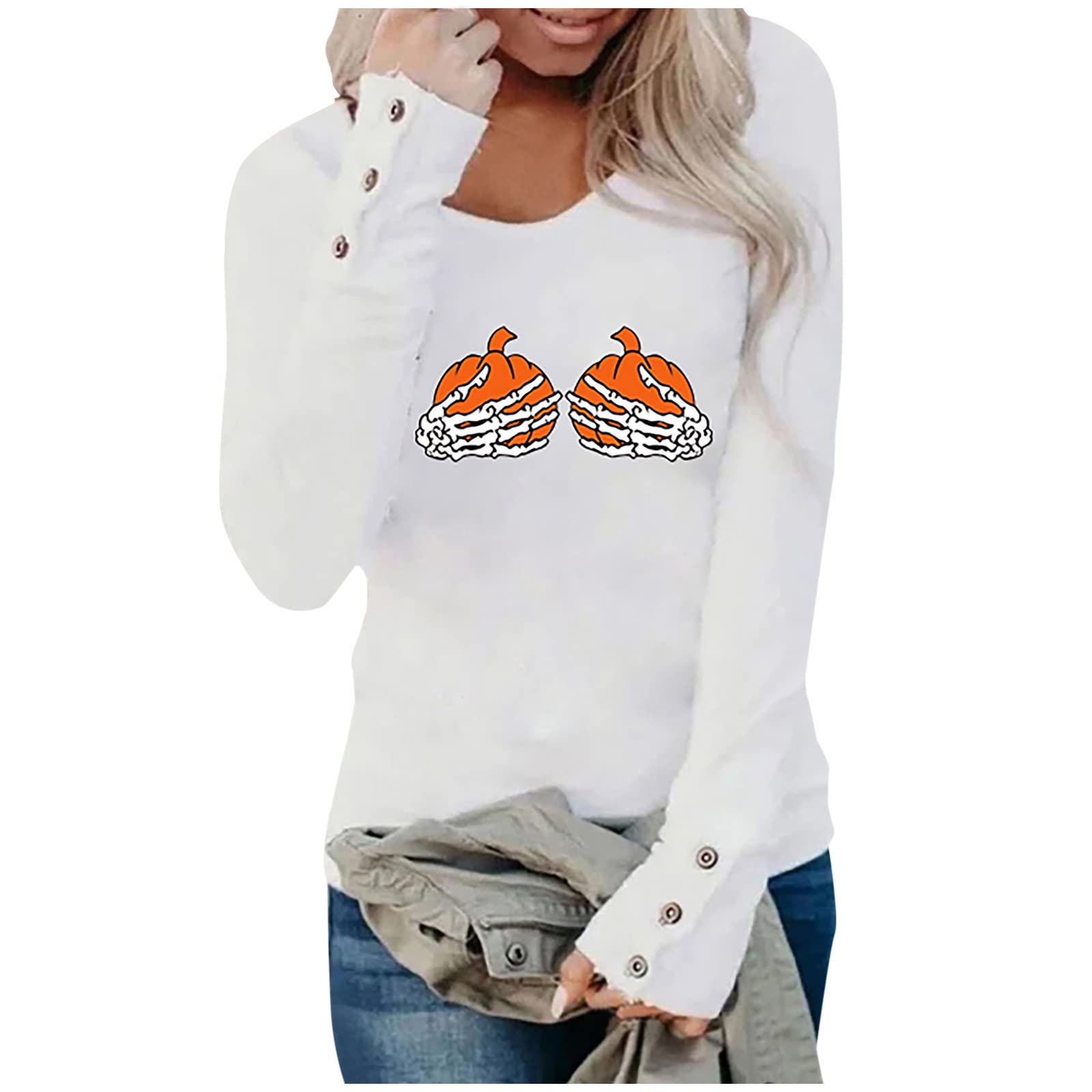 Stylish Women's Summer Gradient Print Long Sleeve Round Neck Top - Casual Sexy Blouse for Everyday Wear & Gifts - Perfect for Office, Dating, and Outdoor Activities