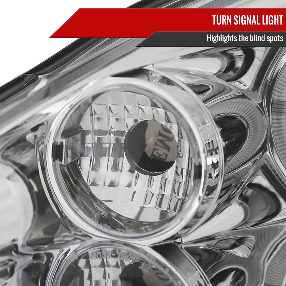 02-04 Clear LED Halo Projector Headlights - High Performance Driving Lights for Night Visibility | Perfect for Off-Road, Street Racing & Custom Car Upgrades