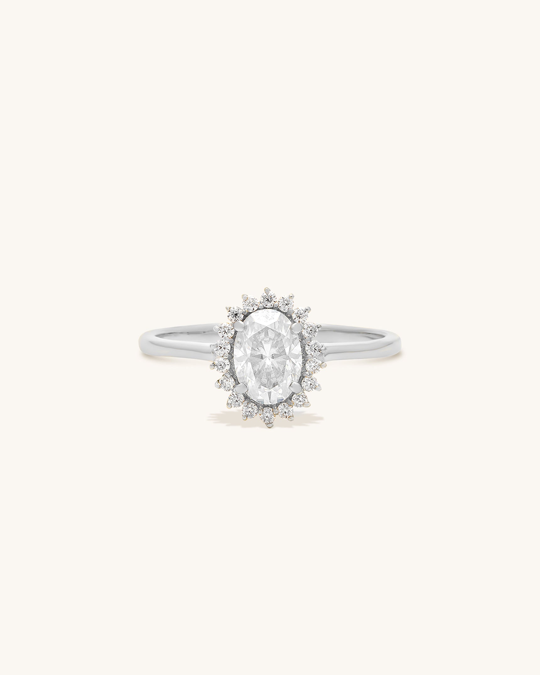 Vintage Style Mini Moissanite Ring - Elegant & Durable 925 Sterling Silver Jewelry for Women - Perfect for Engagement, Wedding, Anniversary & Everyday Wear