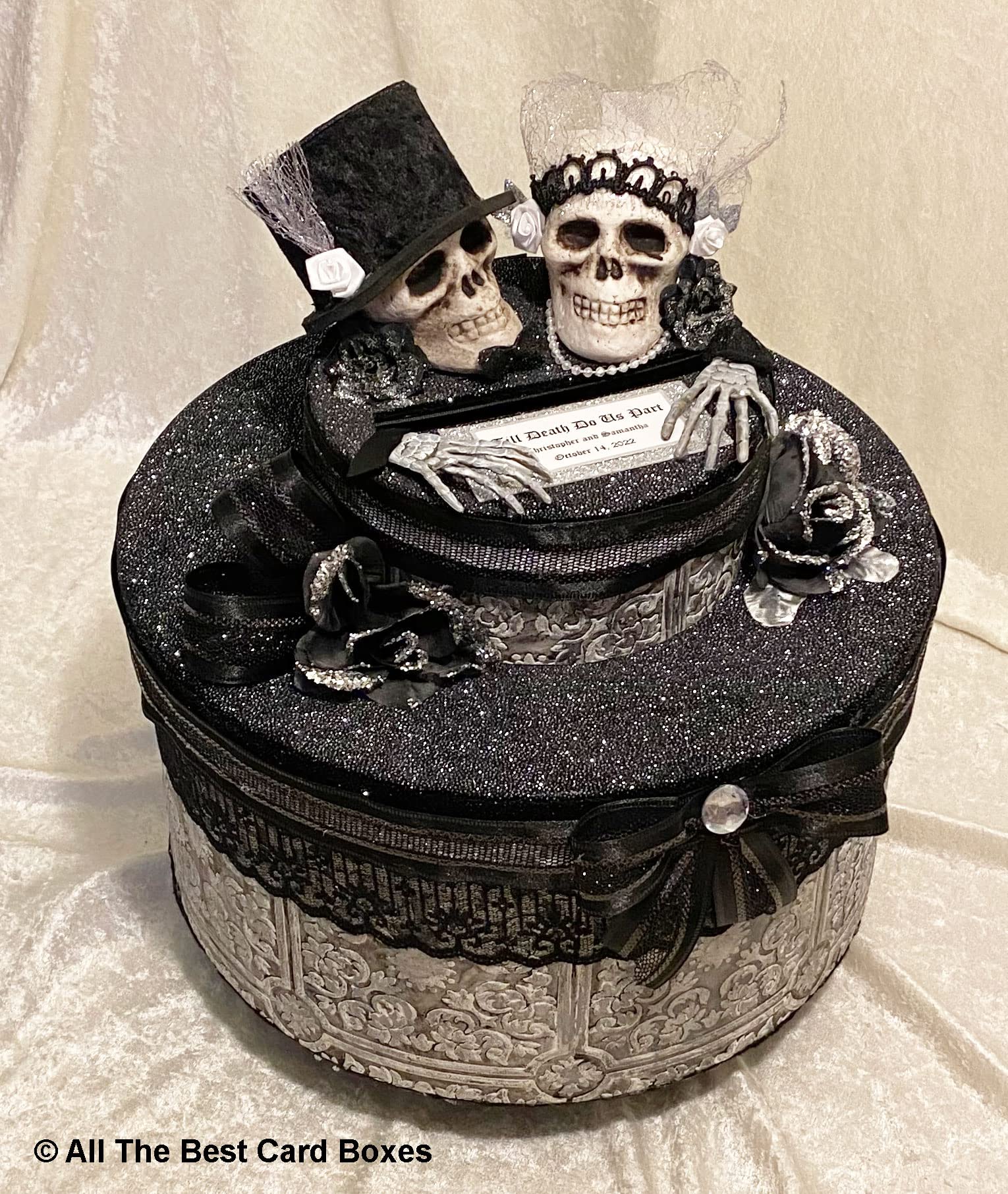 Halloween Wedding Decorations Set - Spooky Invitations, Card Box & Party Decor for Gothic Themed Weddings & Halloween Bridal Showers