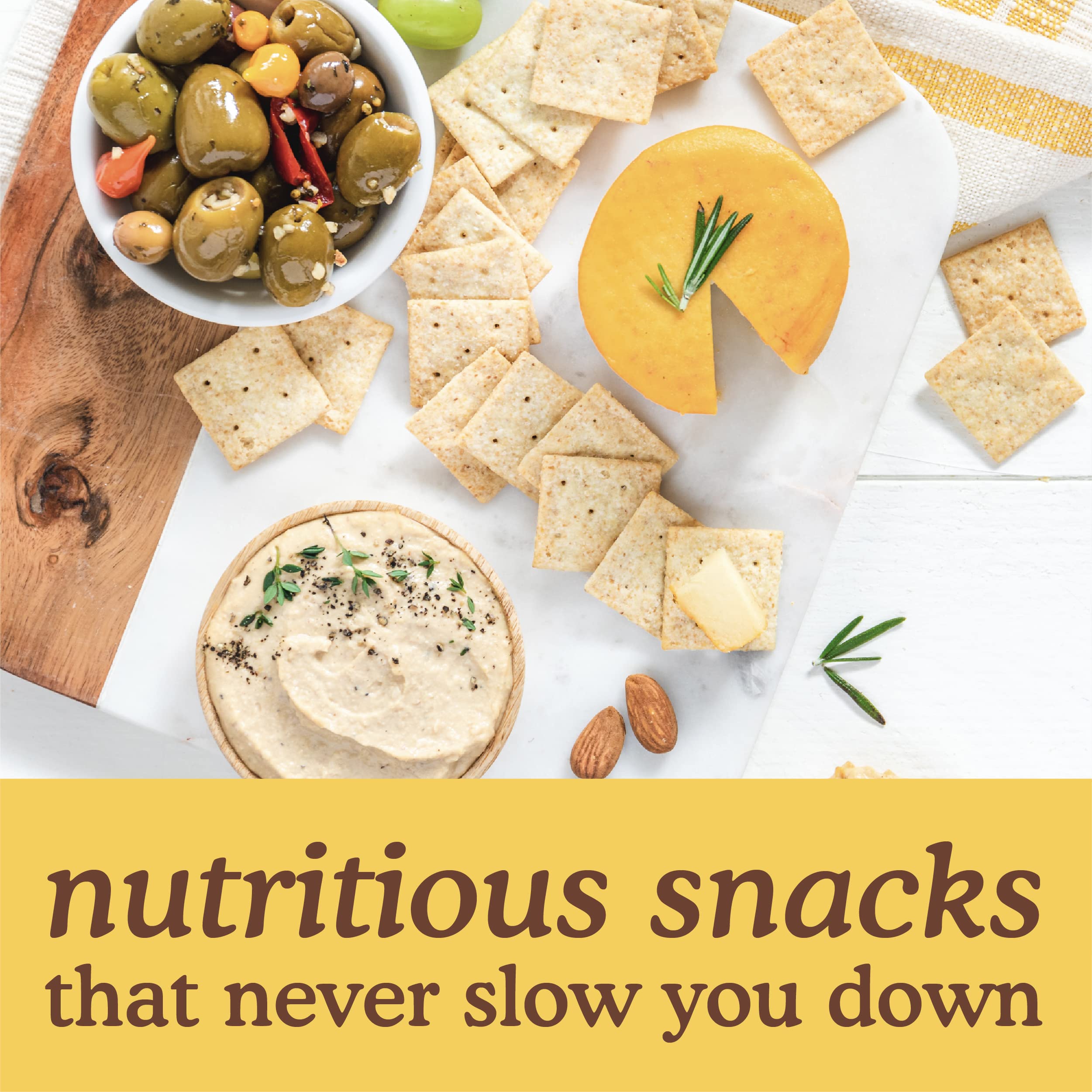 Simple Mills Almond Flour Crackers - Gluten Free, Vegan, Healthy Snacks, Fine Ground Sea Salt, 4.25oz (Pack of 6) | Perfect for Keto Diet, School Lunches & On-the-Go Snacking