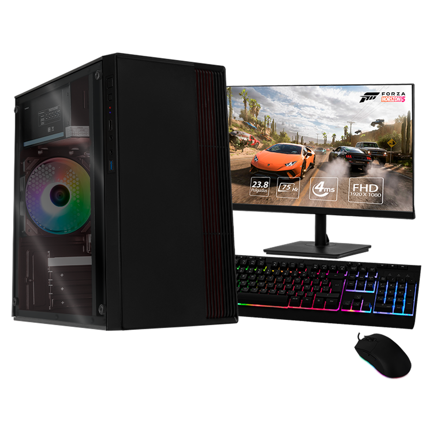 Xtreme PC Gaming Desktop - AMD Radeon Vega, Ryzen 5 5600GT, 16GB RAM, 500GB SSD, 23.8