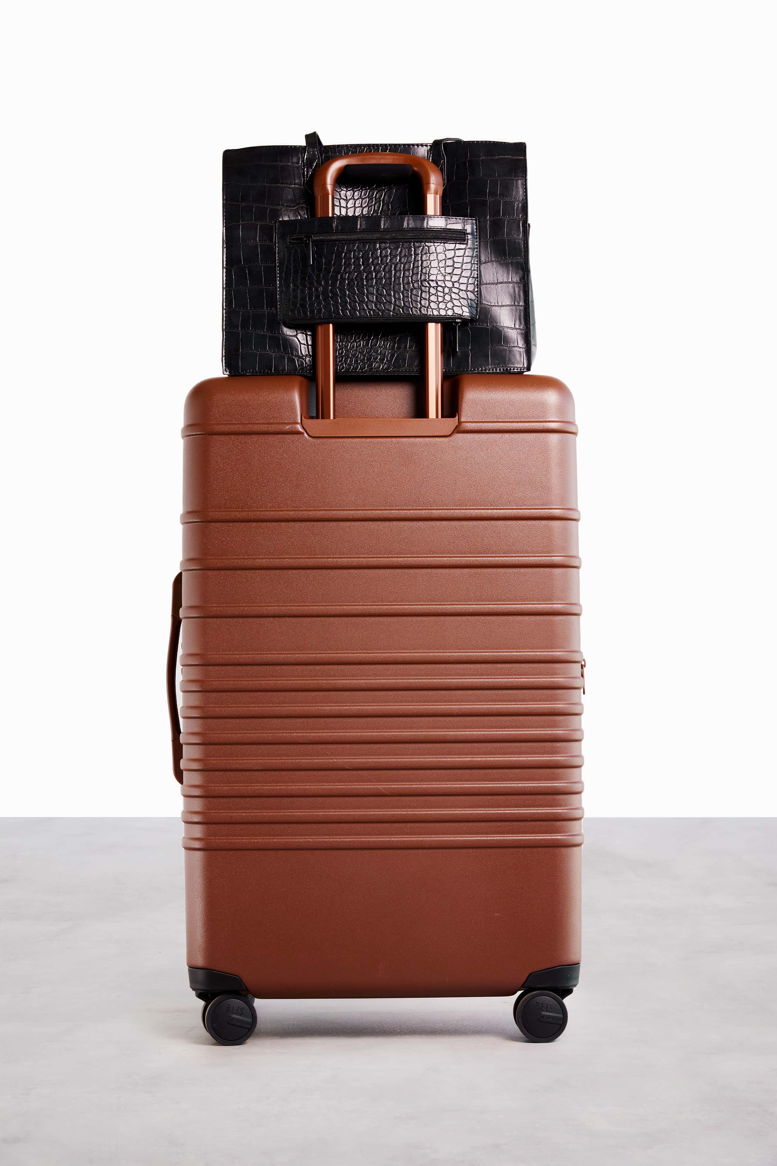 Large Maple Check-In Roller Luggage - Perfect for Air Travel, Business Trips & Vacation Packing
