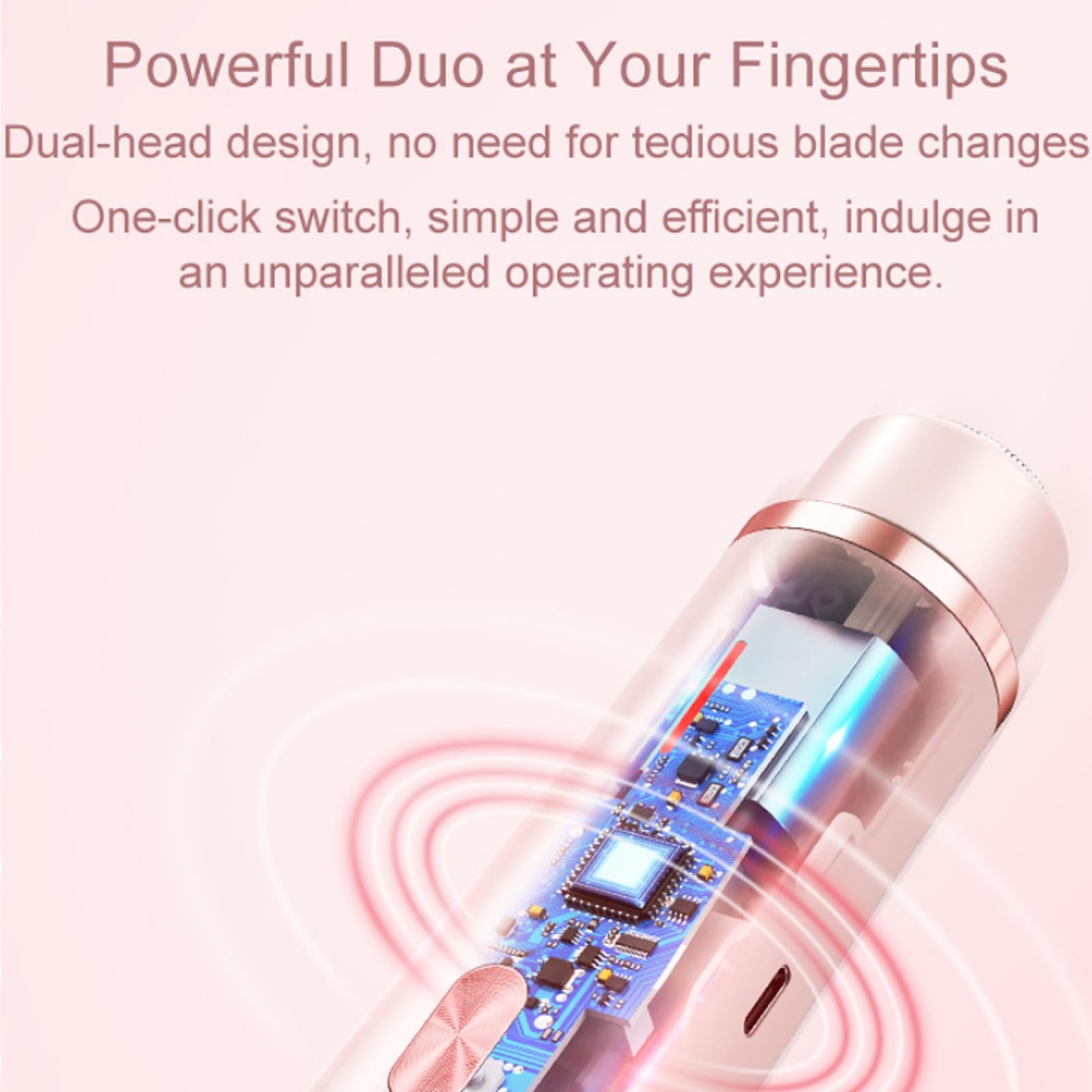 Ezme Ultra Smooth 2-in-1 Electric Shaver & Bikini Trimmer - Waterproof Body Hair Removal for Underarms, Legs, Arms - Purple | Perfect for Travel, Gym & Quick Grooming at Home