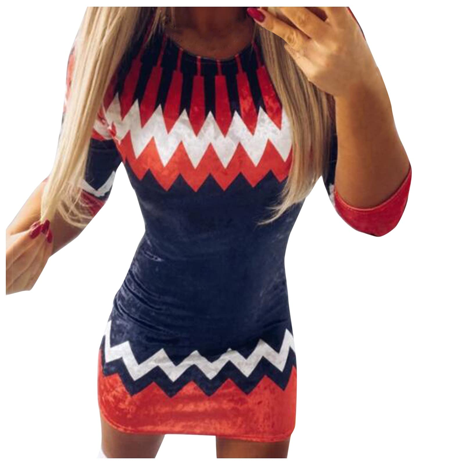 Smooto Sexy Sequin Sparkly Wrap Bodycon Dress for Women - Navy Blue & Light Green Mini Party Club Dress, Crochet Design, Size XL | Perfect for Night Out, Cocktail Party & Special Occasions