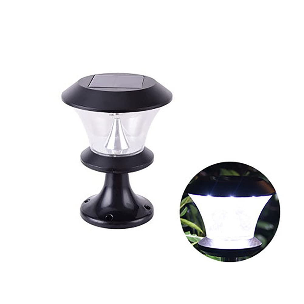 Solar Deck Post Lights Outdoor - Waterproof LED Solar Pillar Cap Lights for Garden, Fence, Wood Pillars - Energy Efficient Solar Column Headlight for Patio, Yard, Pathway & Landscape Lighting