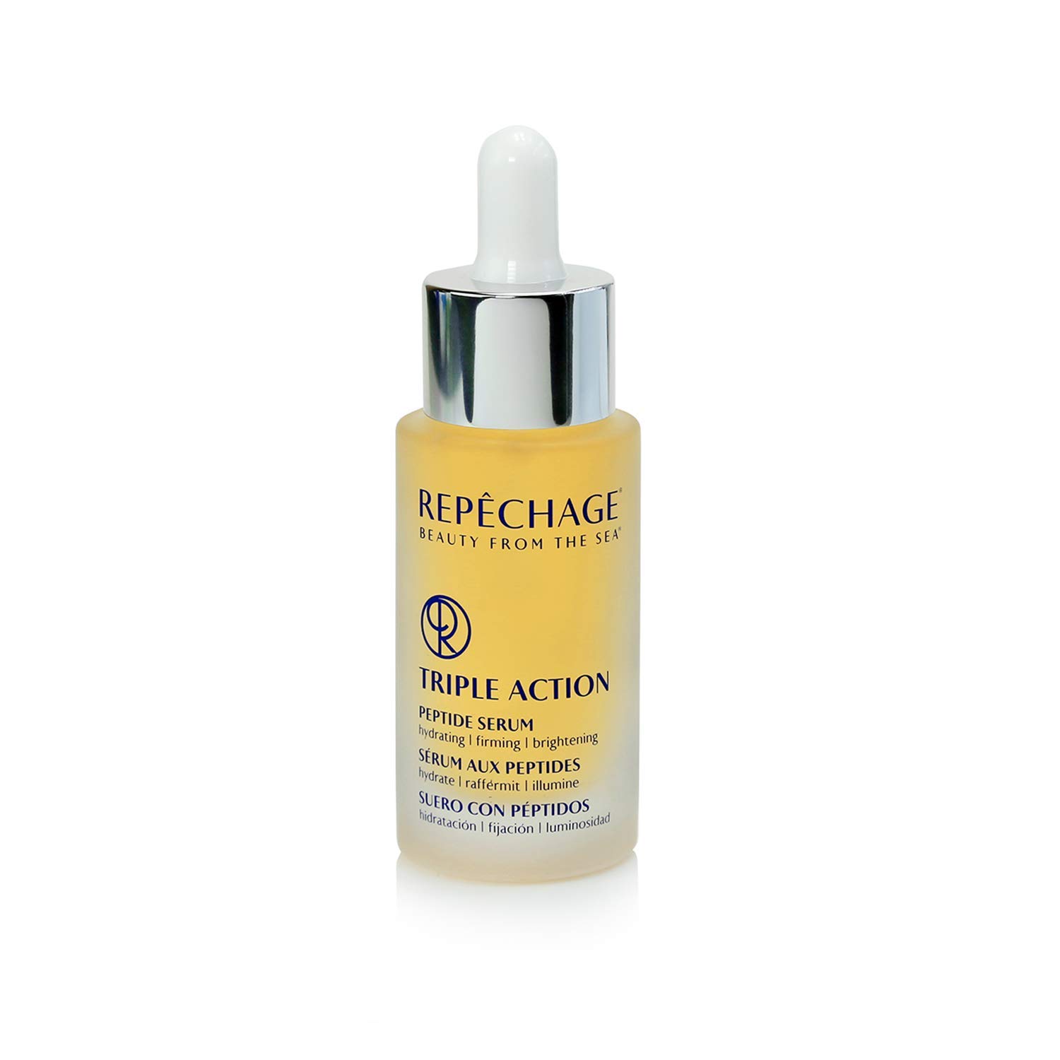 Repechage Triple Action Peptide Serum - Hydrating, Firming & Brightening Face Serum for Youthful Skin | 30ml / 1 fl oz | Perfect for Night Routine & Anti-Aging Skincare