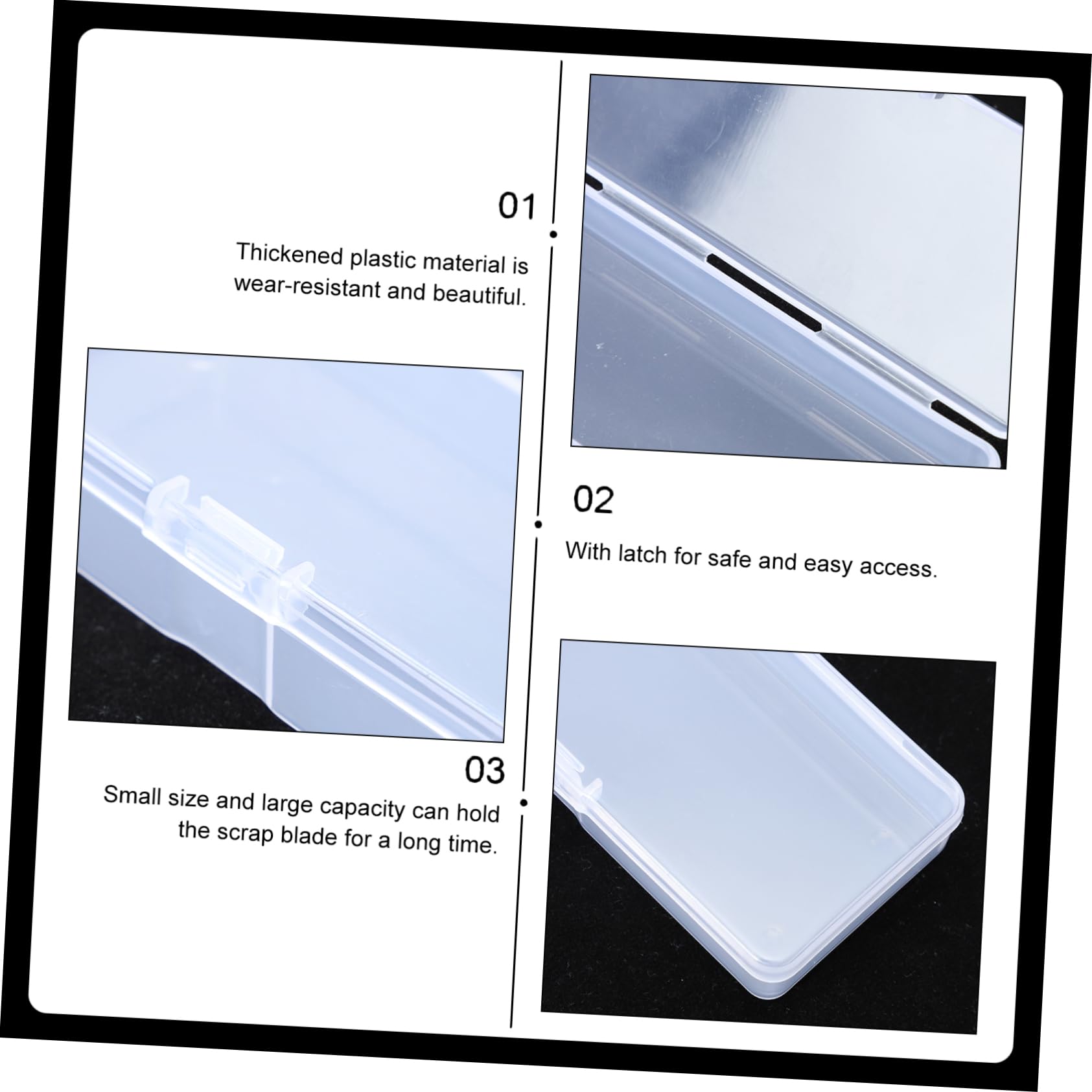 10PCS Razor Blade Disposal Case - Compact Portable Storage Container for Safety Razor Blades | Perfect for Travel, Home & Salon Use
