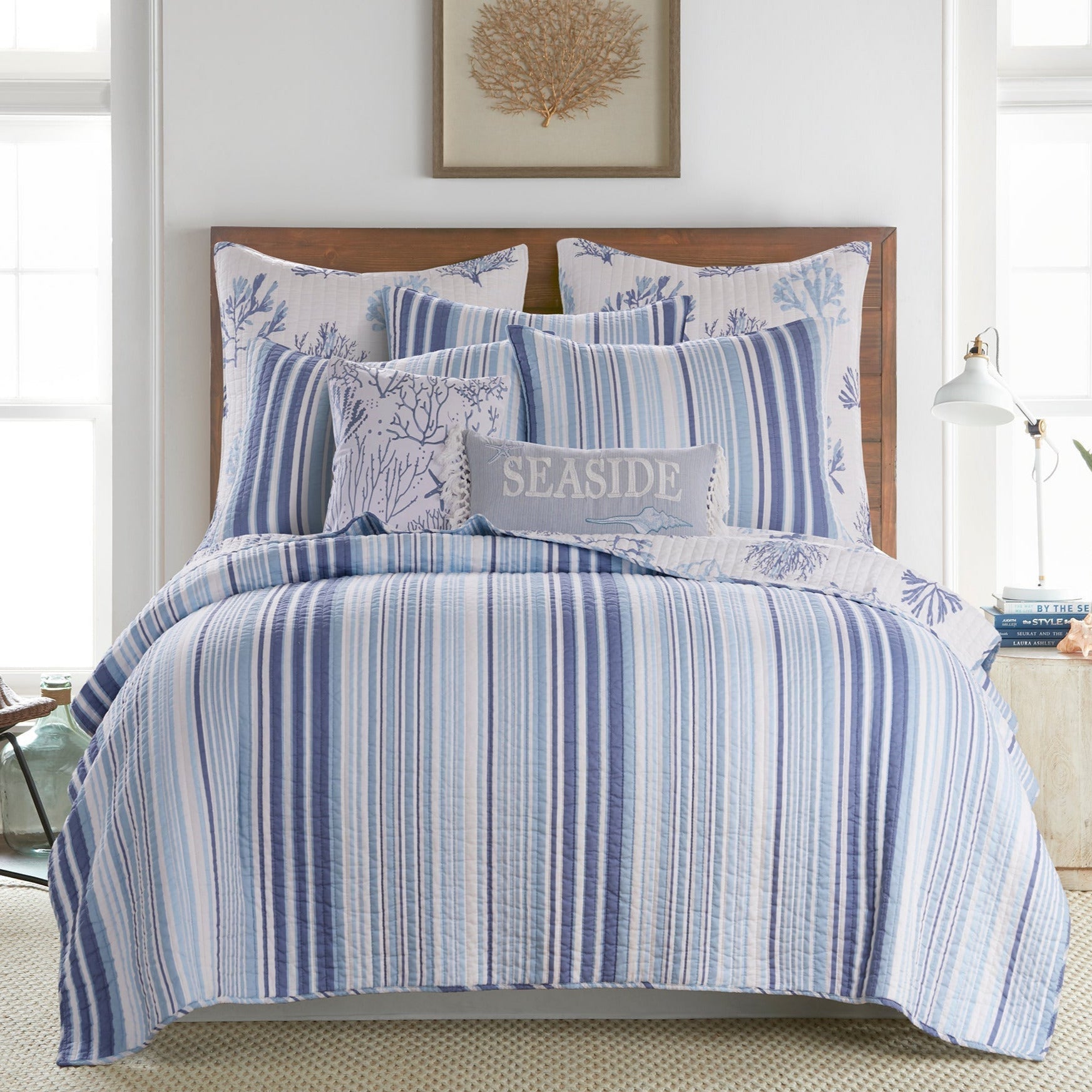 Zuma Beach Twin Quilt Set - Soft & Breathable Cotton Bedding for Kids & Teens - Perfect for Dorm Rooms, Guest Beds & Cozy Bedroom Decor