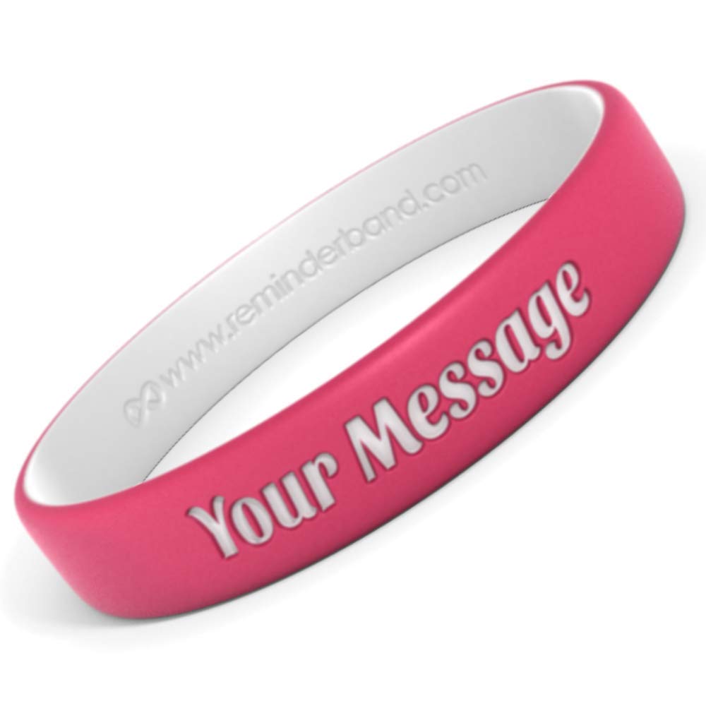 Custom Motivational Rubber Bracelets - Premium Silicone Wristbands for Men & Women - Fundraising, Events, Gifts, Awareness Support - Wear for Workouts, Charity Runs & Daily Inspiration