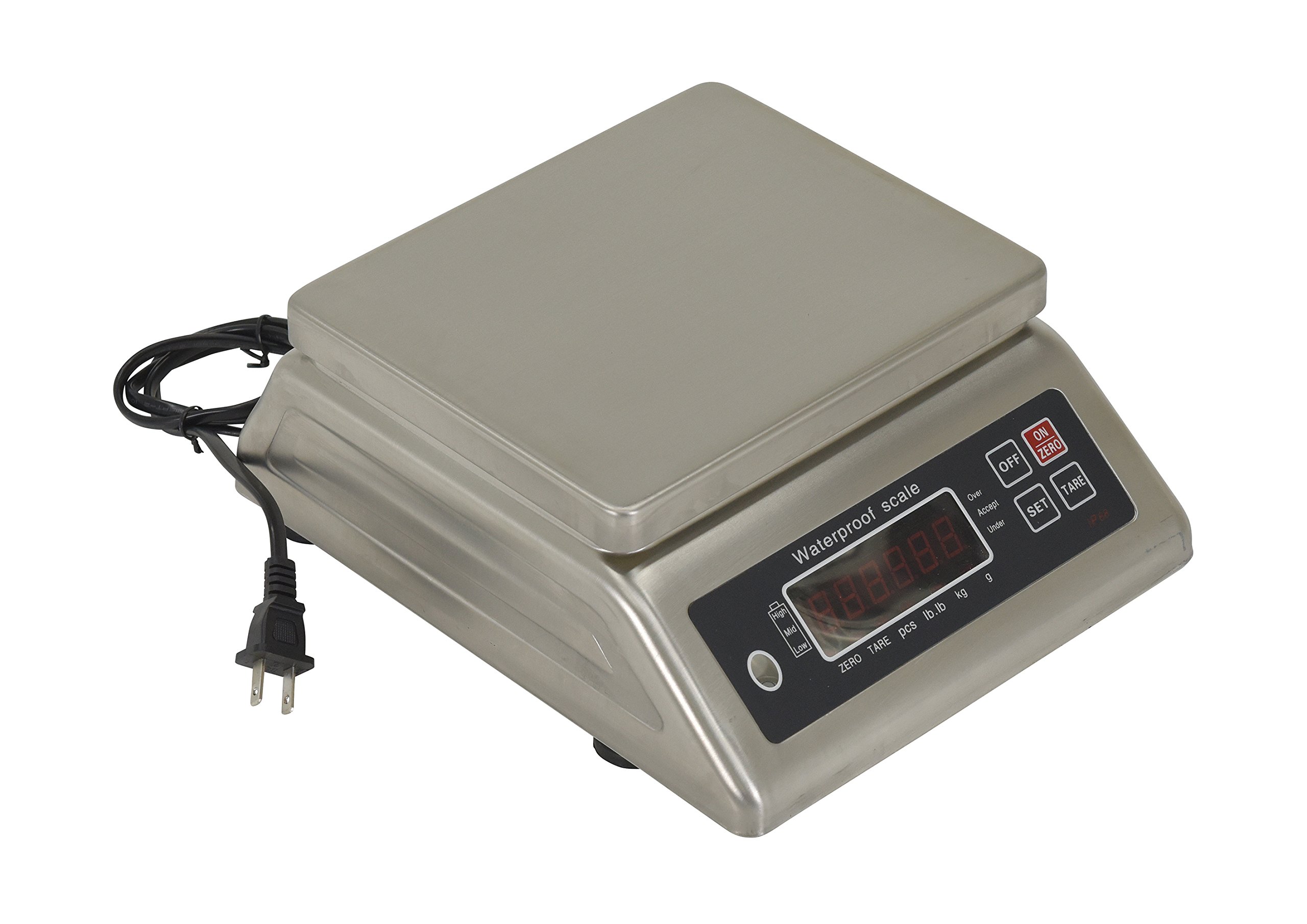 Stainless Steel Digital Scale - 66Lb Capacity for Kitchen, Shipping & Industrial Use | Precise Weight Measurement for Food, Packages & Heavy Items