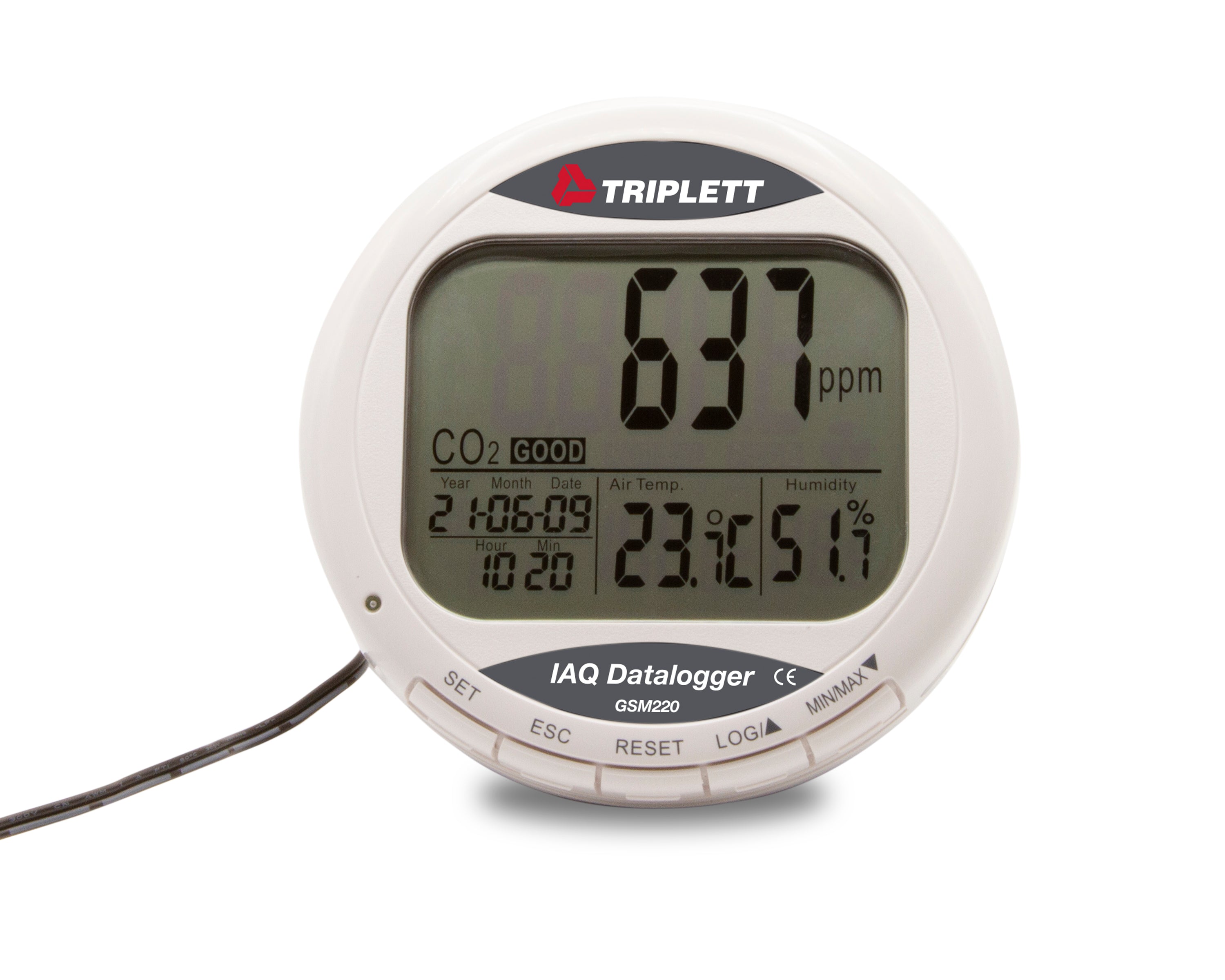 GSM220 Desktop CO2 Logger and Monitor - Accurate Indoor Air Quality Measurement for Offices, Classrooms, and Greenhouses