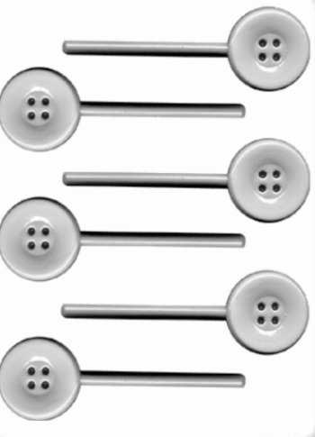 CK Products Button Suckers Hard Candy Mold - Professional Silicone Candy Making Kit for Lollipops, Chocolates & Gummy Treats - Perfect for Birthday Parties, Baby Showers & Holiday Baking