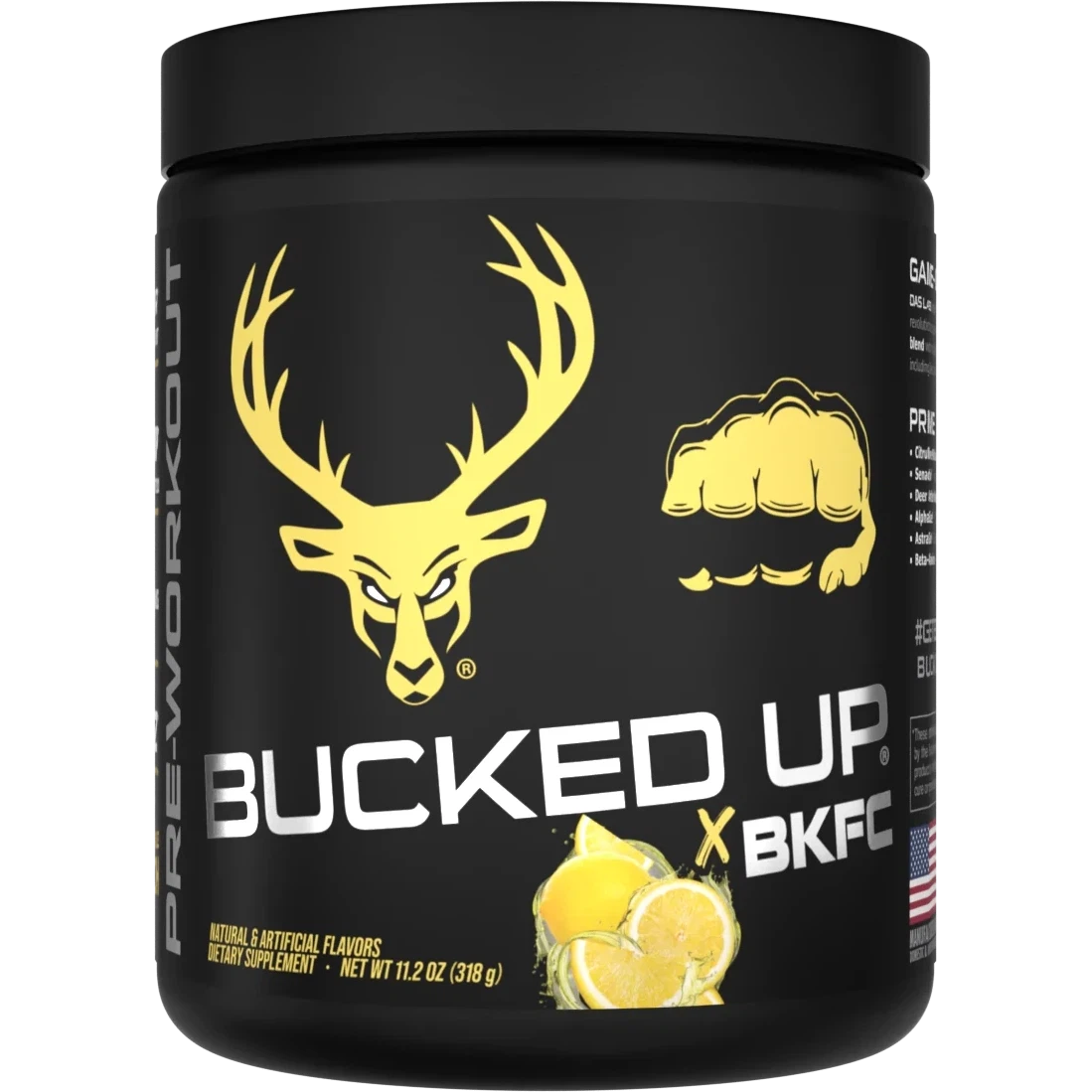 Bucked Up Pre Workout Supplement - Energy & Focus Booster for Gym, Running & Fitness Training | Best for Athletes & Bodybuilders