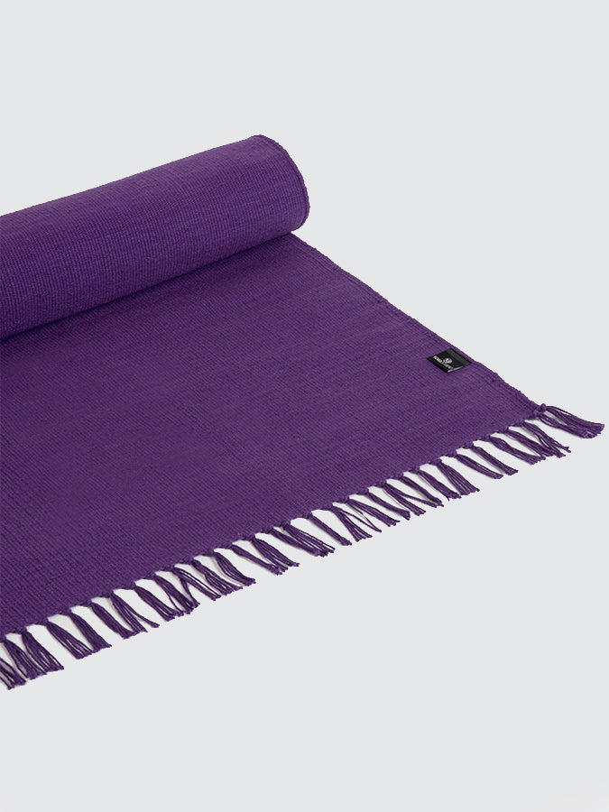 GOTS Certified Organic Cotton Yoga Mat for Yoga Studio - Non-Slip Eco-Friendly Exercise Mat for Hot Yoga, Pilates & Home Workouts
