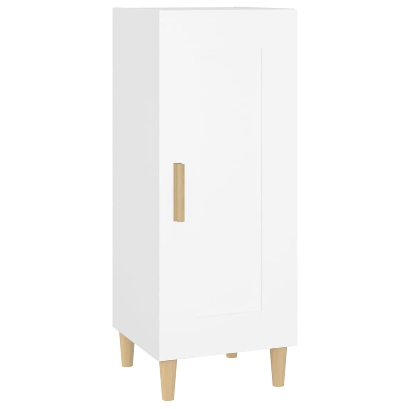 Tidyard White Wood Sideboard Storage Cabinet - Multi-Functional for Bathroom, Kitchen, Entryway & Office - Space Saving Organizer for Home Decor & Storage Solutions