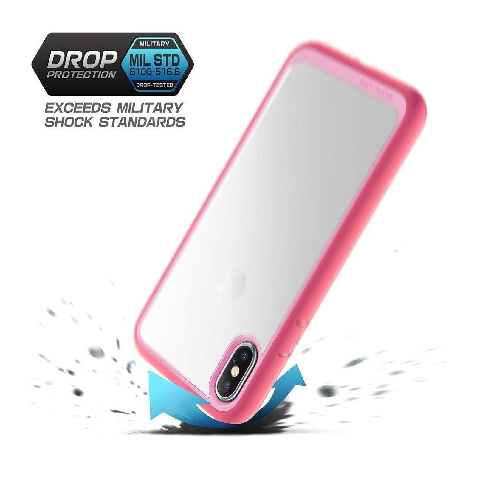 iPhone XS Max Unicorn Beetle Style Slim Clear Protective Case - Pink | Shockproof & Scratch Resistant Cover for Women & Girls | Perfect for Everyday Use, Work & Travel
