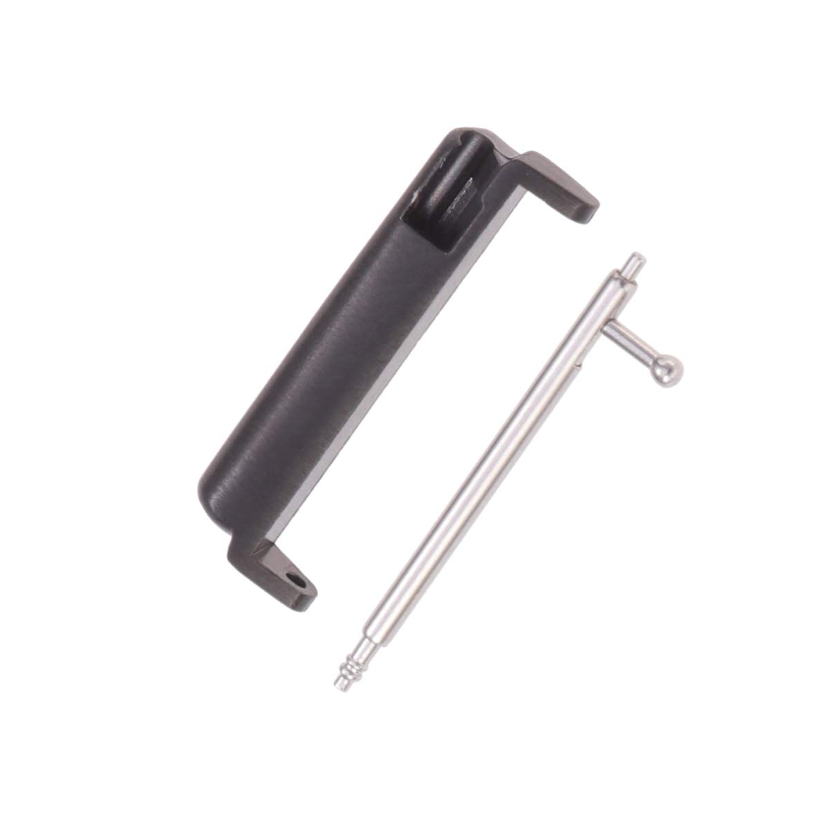 UKCOCO 1-Piece Watch Adapter - Universal Watch Band Connector & Repair Tool (Black) - Compatible with Apple Watch, Samsung Galaxy & More Smartwatches - Perfect for DIY Watch Band Replacement & Repair
