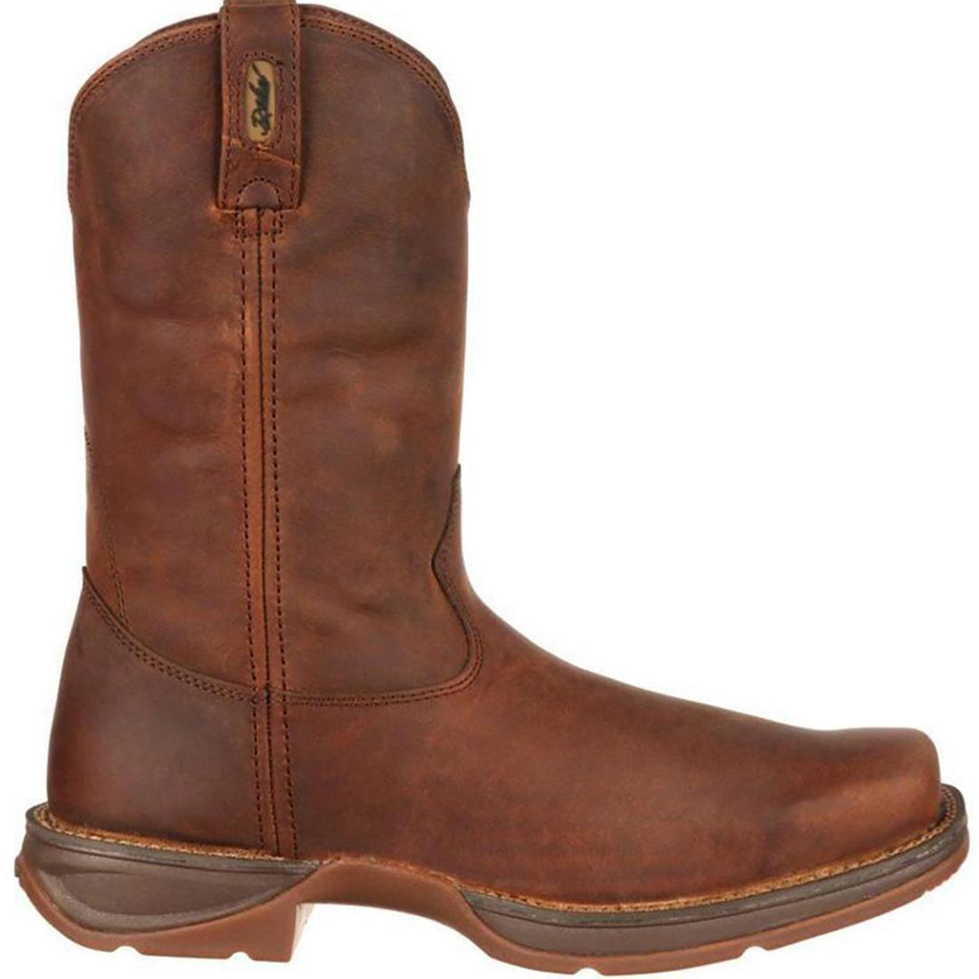 Rebel Brown Pull On Western Boots for Women - Comfortable Cowboy Boots with Easy Slip-On Design - Perfect for Country Rides, Concerts & Western Fashion