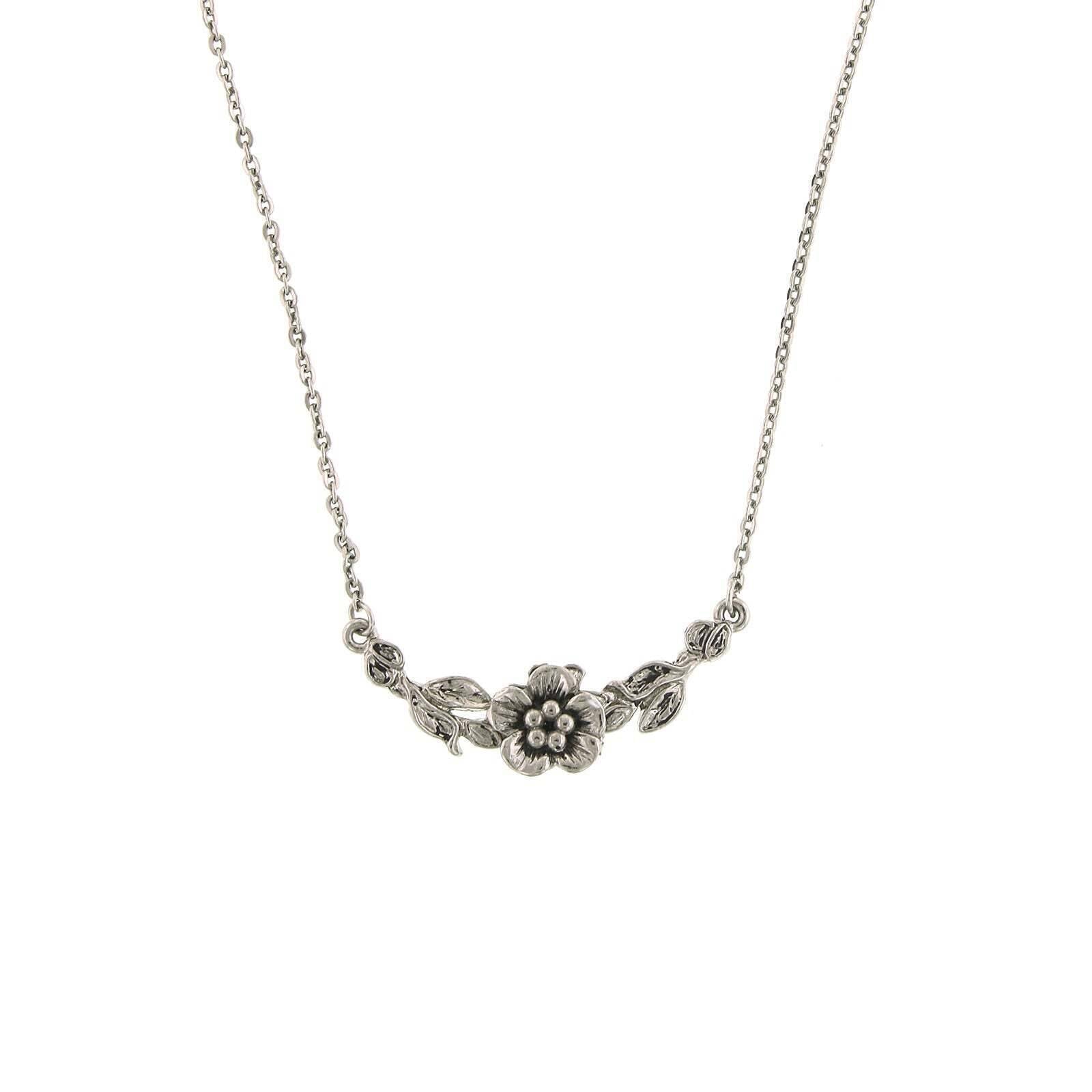 1928 Jewelry Classic Flower Collar Necklace - Vintage Inspired Floral Choker with 16