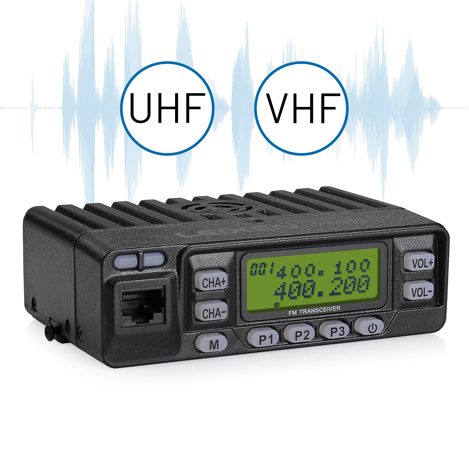 Leixen VV 898E Dual Band VHF UHF Mobile Ham Radio - 25W High Power, 128 Channels, LCD Display for Car Truck & Emergency Communication